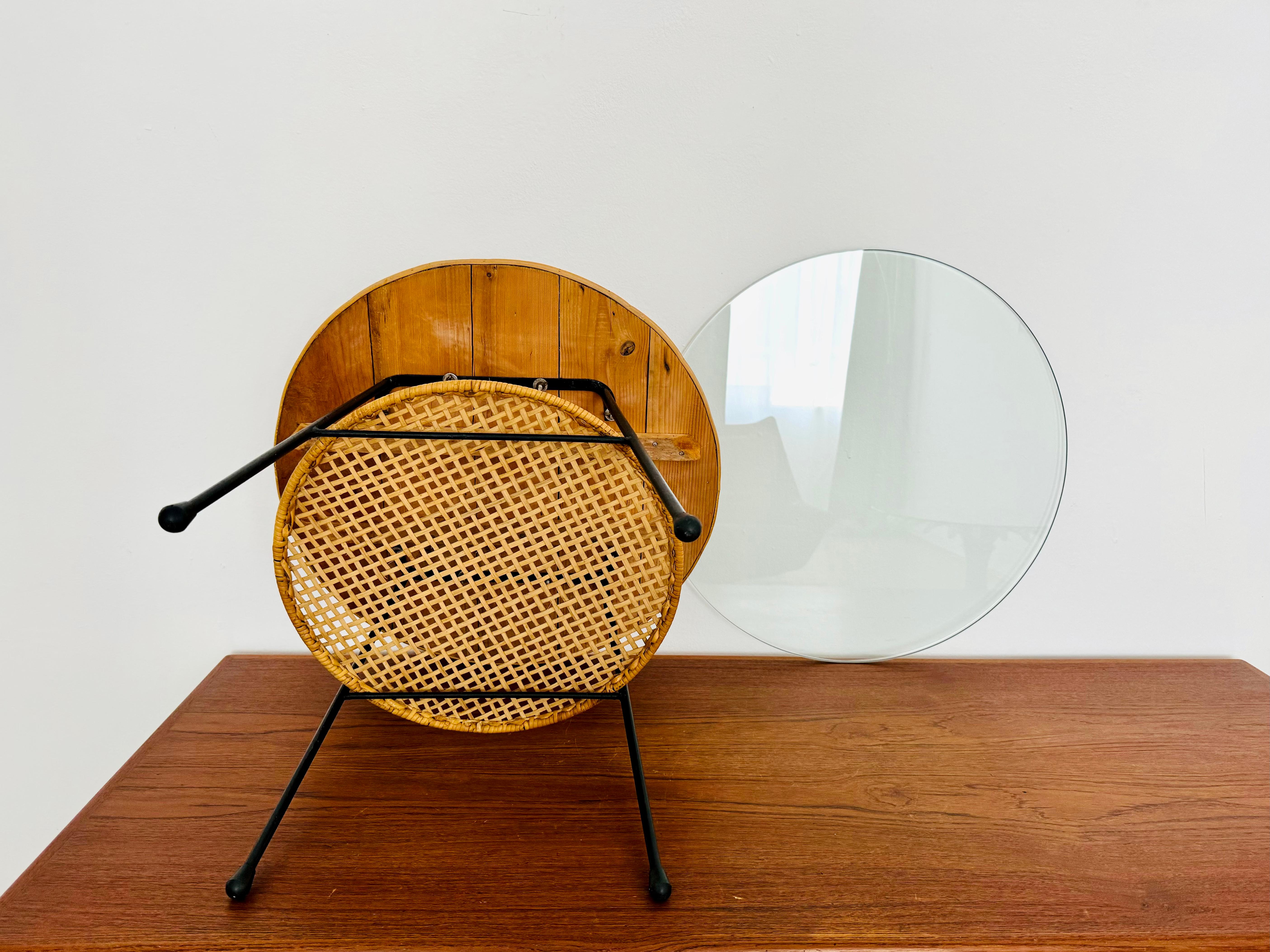 Table basse ou d'appoint en osier en vente 7