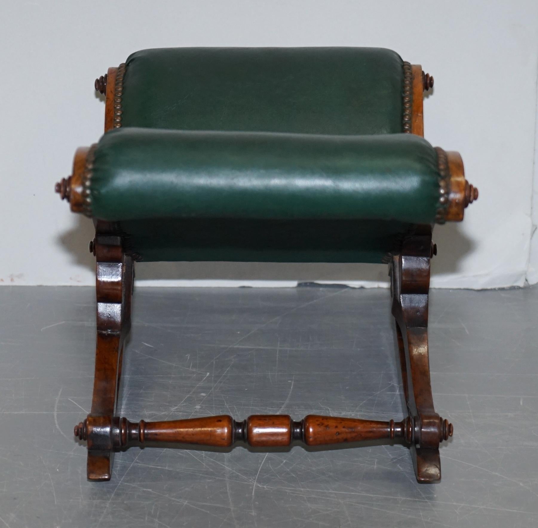Lovely William IV circa 1830 Nicely Carved Gout Rocking Footstool Stylish Design 3
