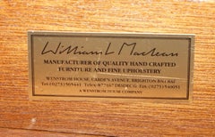 Lovely William L Maclean Flamed Hardwood & Walnut Knee Hole Work Office Desk