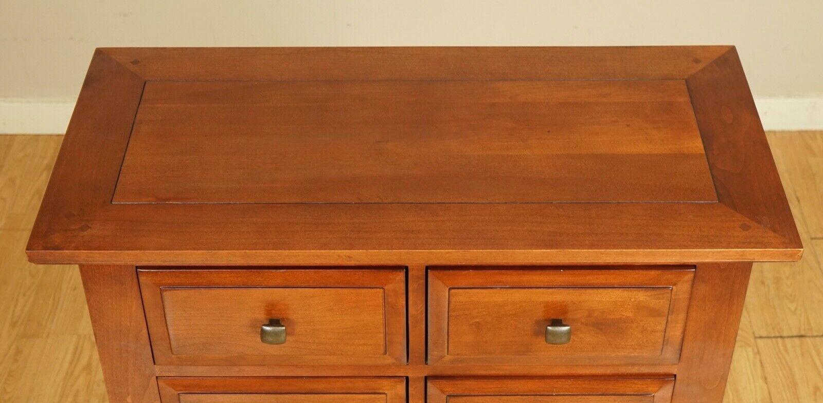 British Lovely Willis & Gambier Solid Tall Boy Chest of Drawers Part of Suite