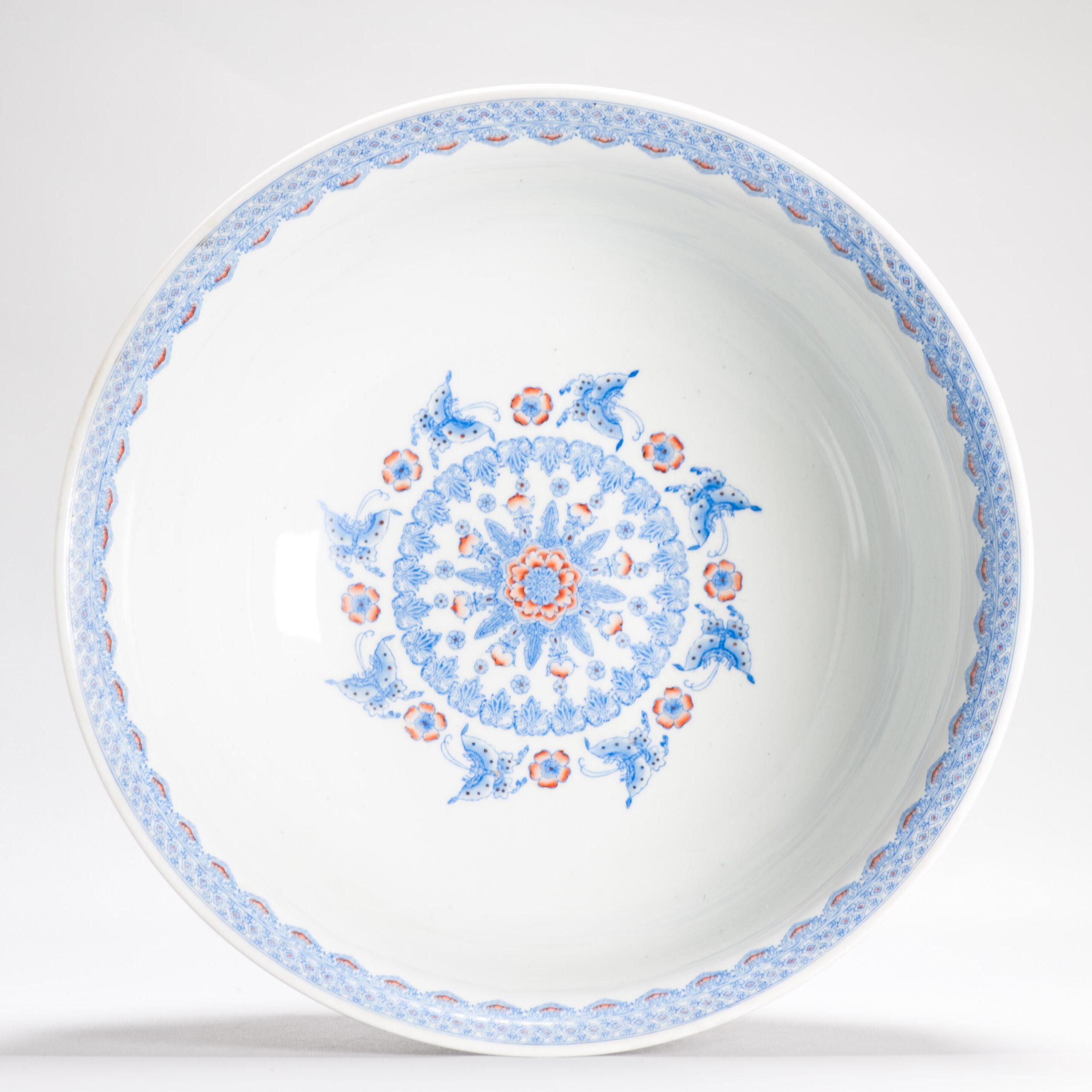 XX secolo Splendida porcellana d'arte Kang Zhicheng Inverno 1998 Porcellana cinese 100 Boys Bowl in vendita