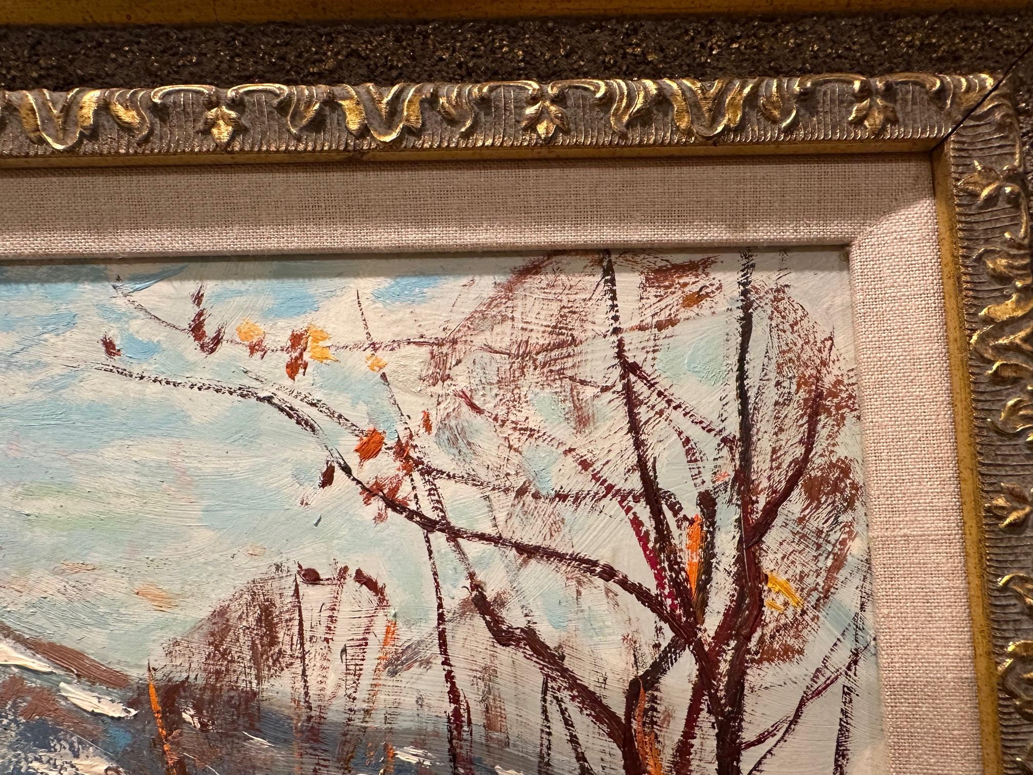 Wunderschöne Winterlandschaft von Wayne Morrell im Zustand „Gut“ im Angebot in Hopewell, NJ