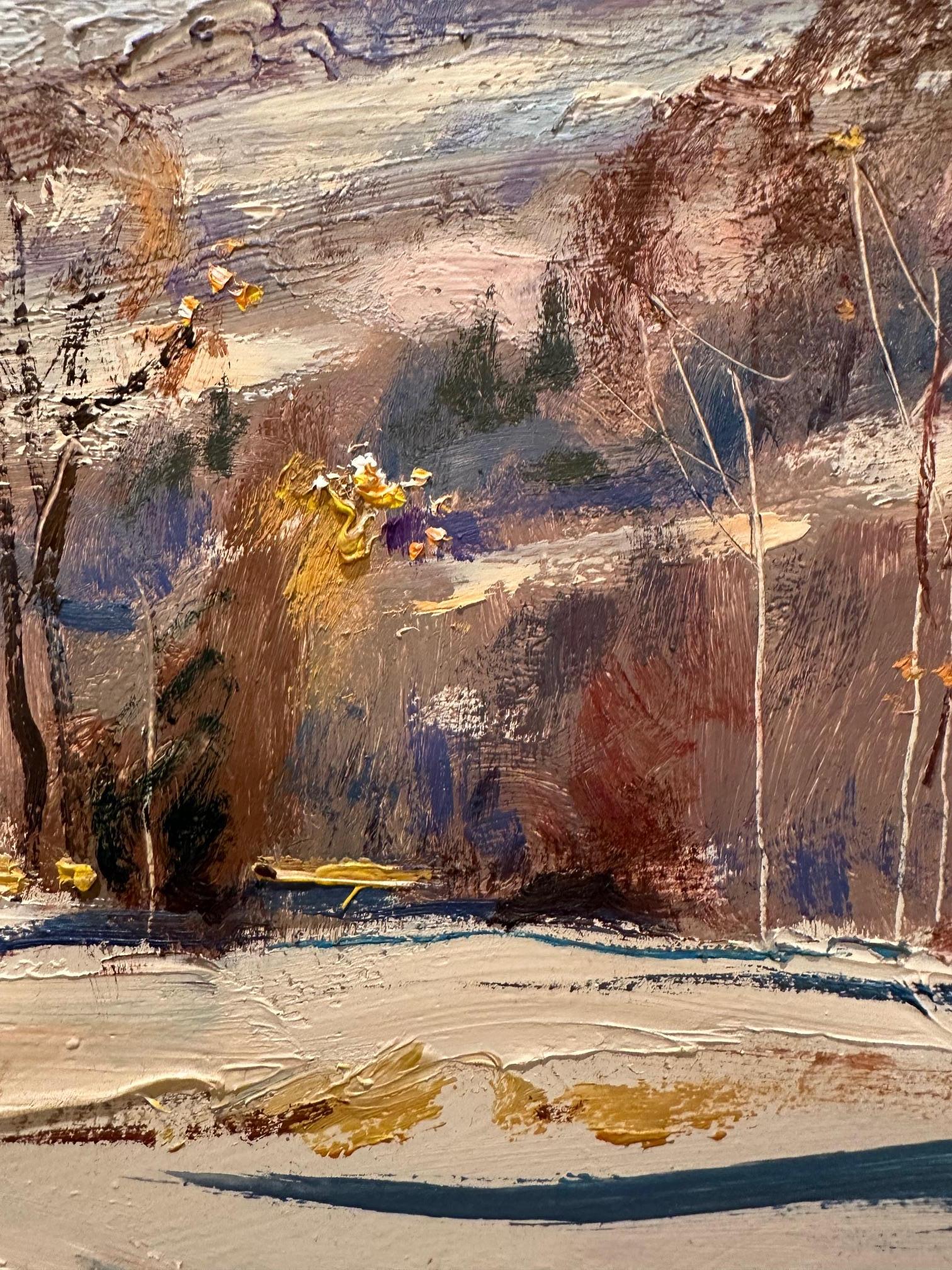 Wunderschöne Winterlandschaft von Wayne Morrell im Angebot 1