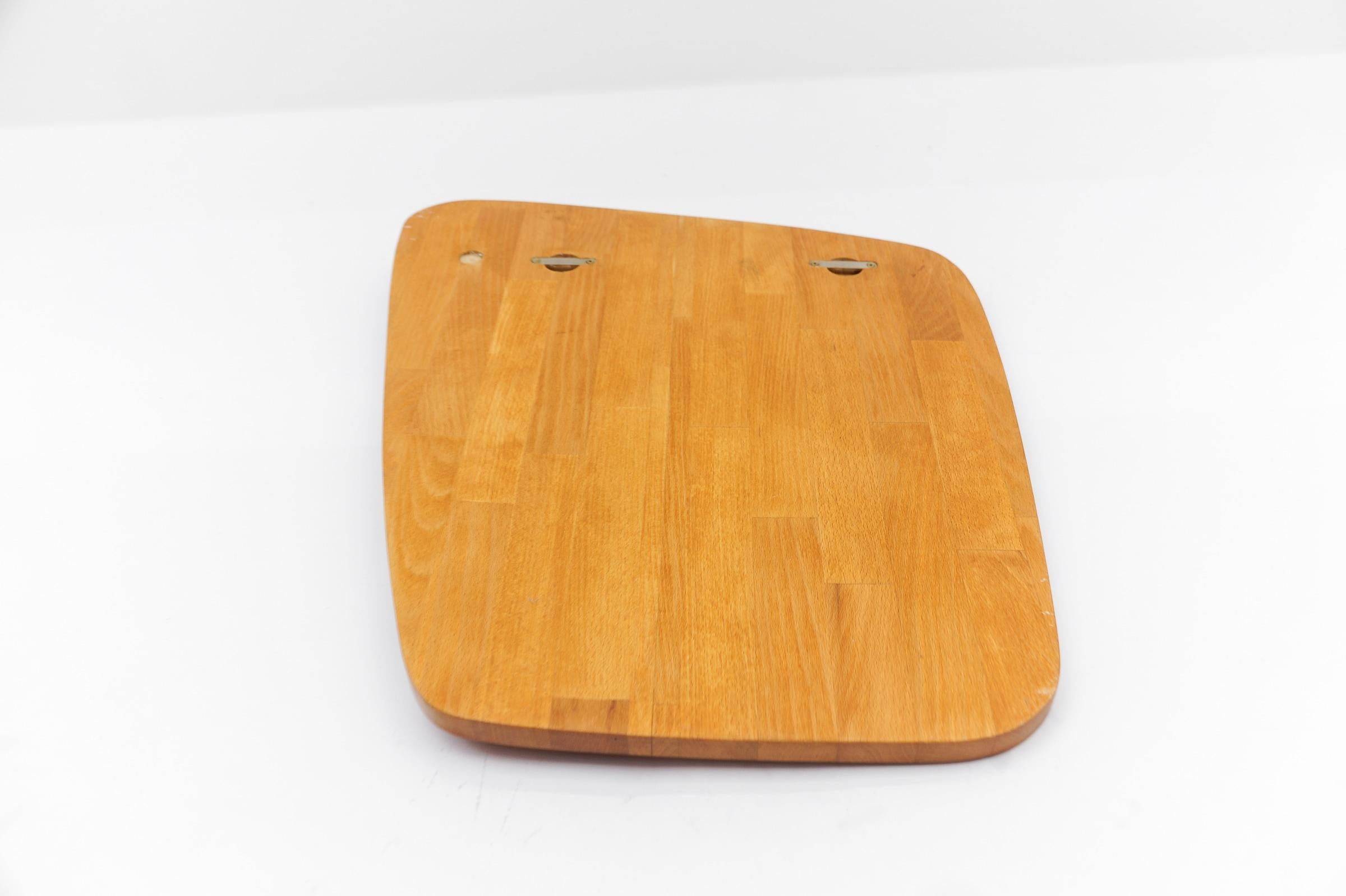 Miroir mural asymétrique en bois, Suède, années 1960 en vente 5