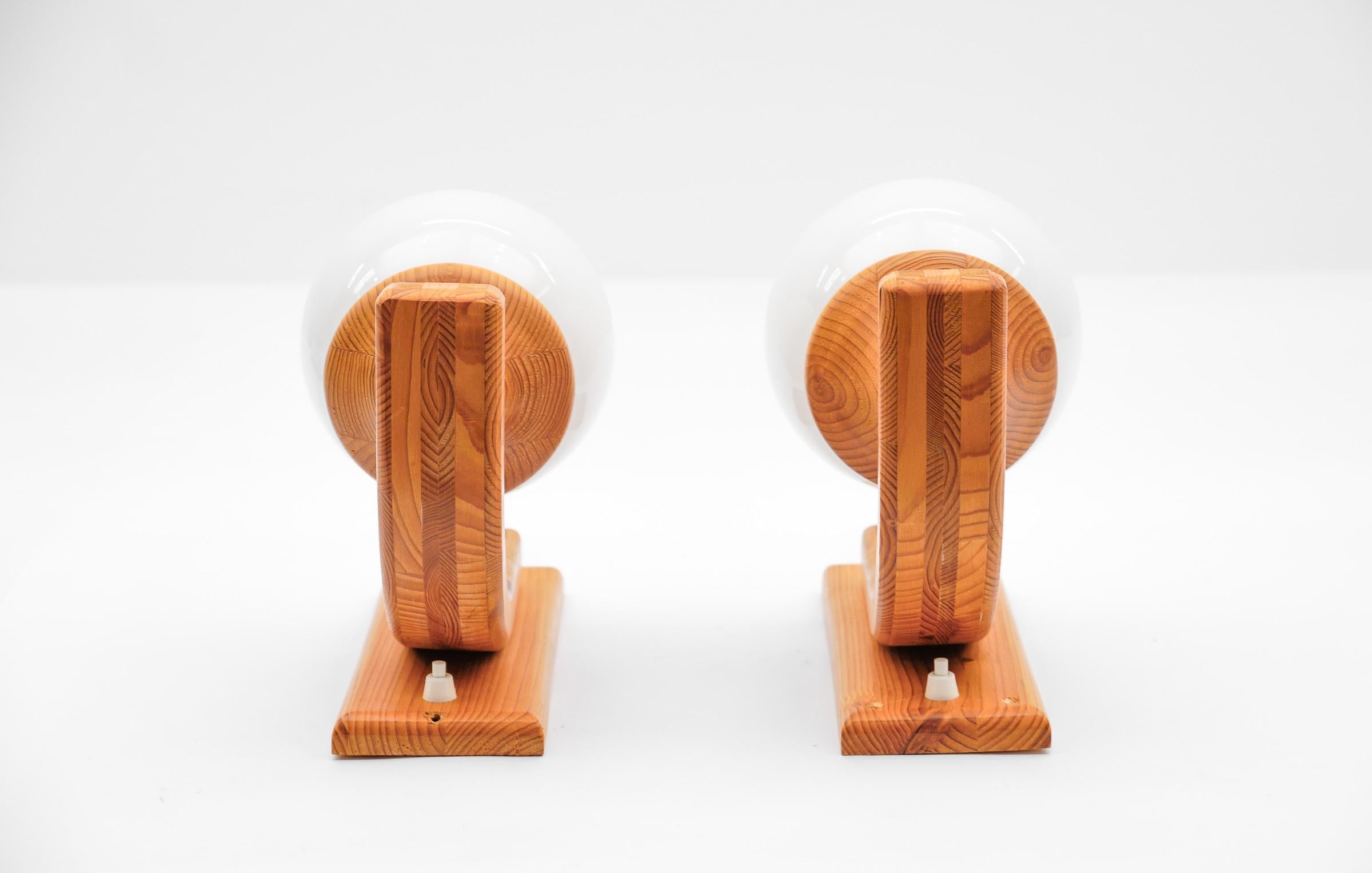 Precioso aplique de madera de Domus, años 70, Italia en venta 2