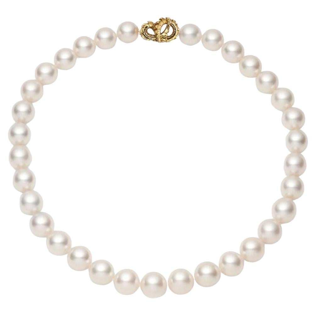 Lover’s Croc Pearl Collar with South Sea Pearls in 18ct Yellow Gold