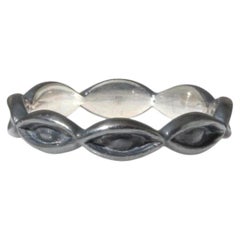 Lovers Eyes Eternity Band in Oxidized Sterling Silver by Alice Son