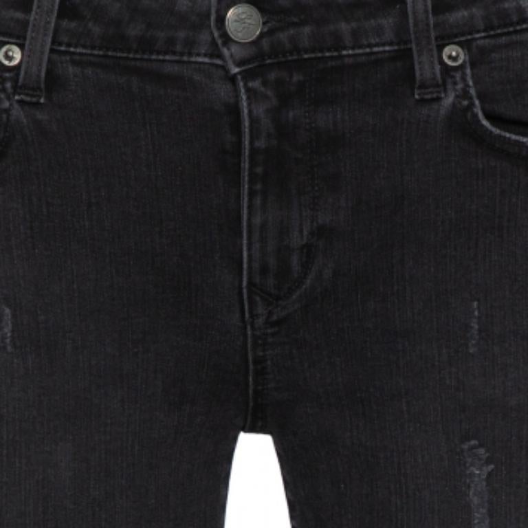 Women's Lovers + Friends Black Denim Distressed Skinny Ricky Jeans M For Sale