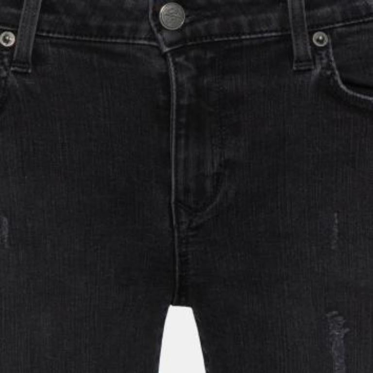 Lovers + Friends Black Denim Distressed Skinny Ricky Jeans M For Sale 5