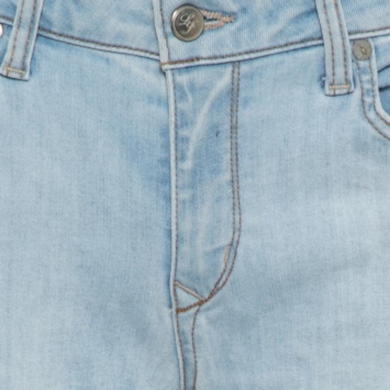 That one pair of denim jeans that fits so well! All girls want one in their closets! Thanks to this one from Lovers + Friends. The creation comes in a blue shade and a skinny silhouette detailed with a distressed design and equipped with a front zip