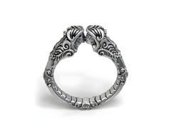 Lovers Kiss Ring, Fine Detailed Romantic Gift, Silver 935