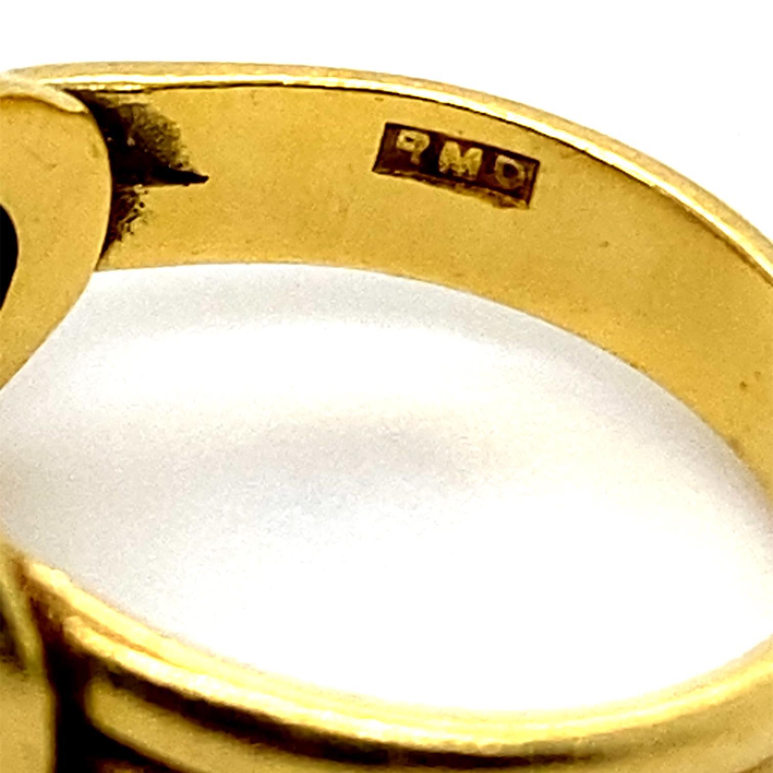 Lovers Knot Ring aus 18 Karat Gelbgold im Angebot 3