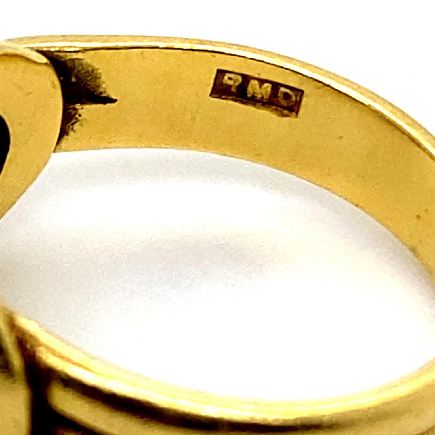 Lovers Knot 18 Karat Yellow Gold Ring 3