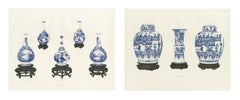 Love's Chase Bottles and a Pavilion Garniture, Two Kang-he Plates, 1911