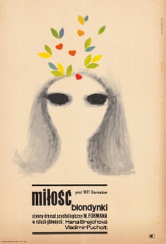 Loves of a Blonde Polish Poster by Hanna Bodnar, 1966