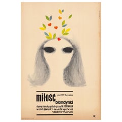 Retro Loves of a Blonde Polish Poster by Hanna Bodnar, 1966