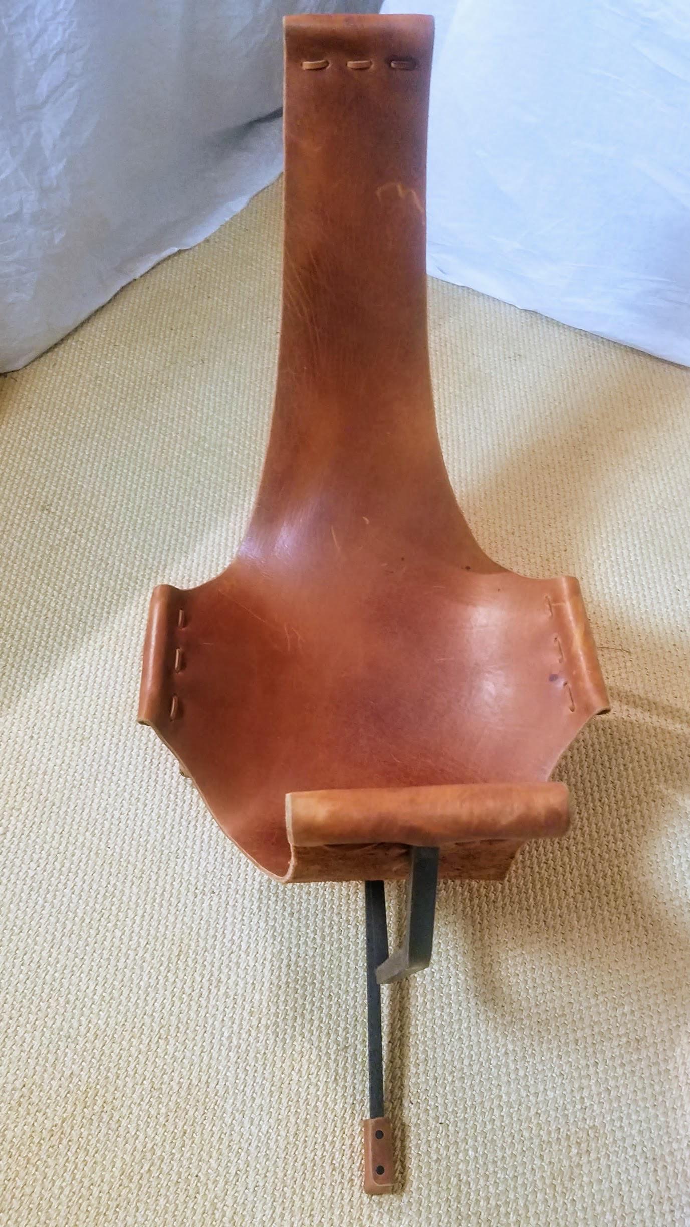 Hand-Crafted Loveseat by Dan Wegner Wrought Iron Sling Chair California Studio, circa 1972