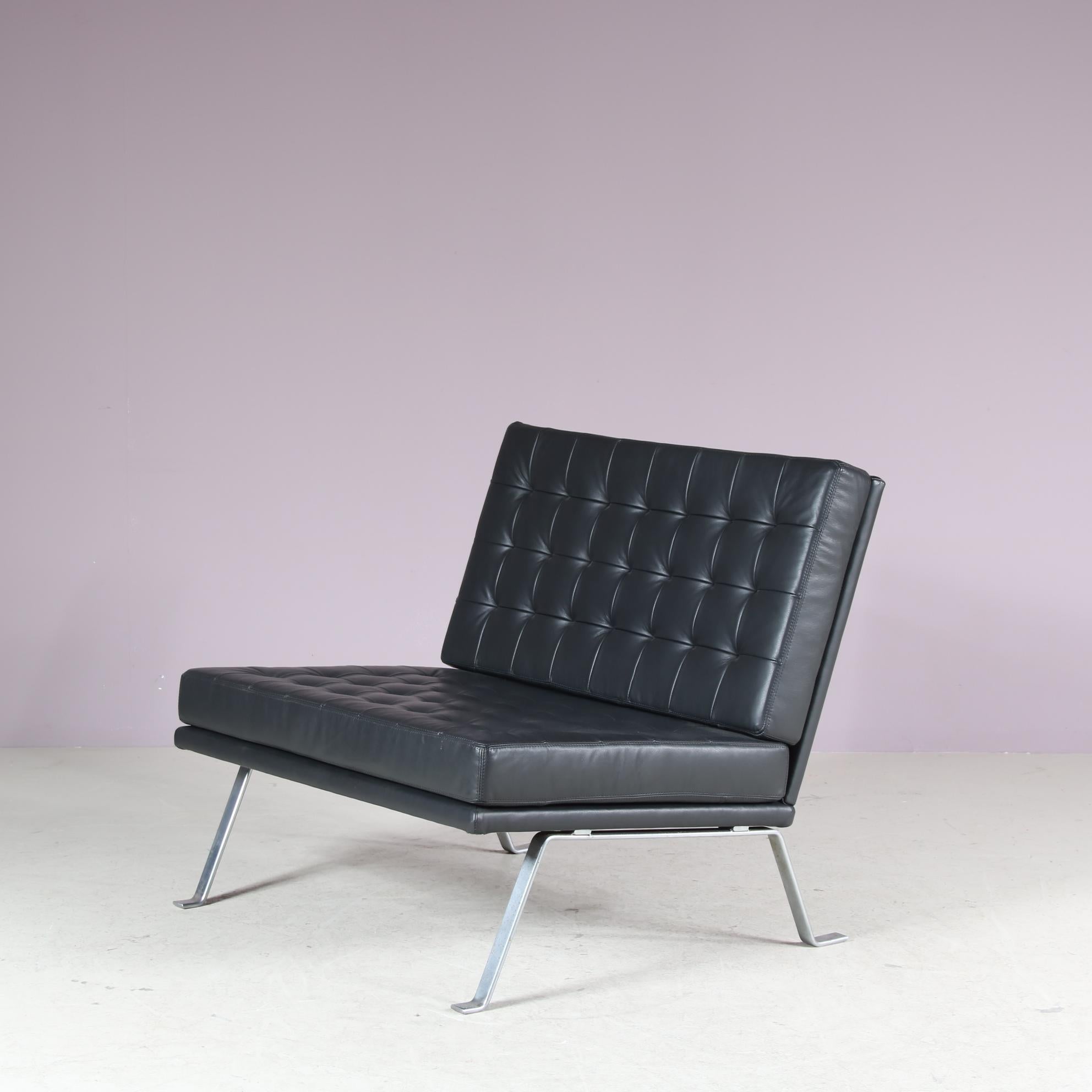 Metallo Poltrona di Hein Salomonson per A. Polak, Paesi Bassi, circa 1950 in vendita