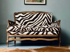 Loveseat Ralph Lauren imprimé zébré