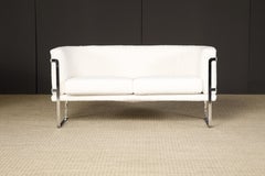 Loveseat Sofa by Claudio Salocchi for Sormani Italy, c 1970, Signed