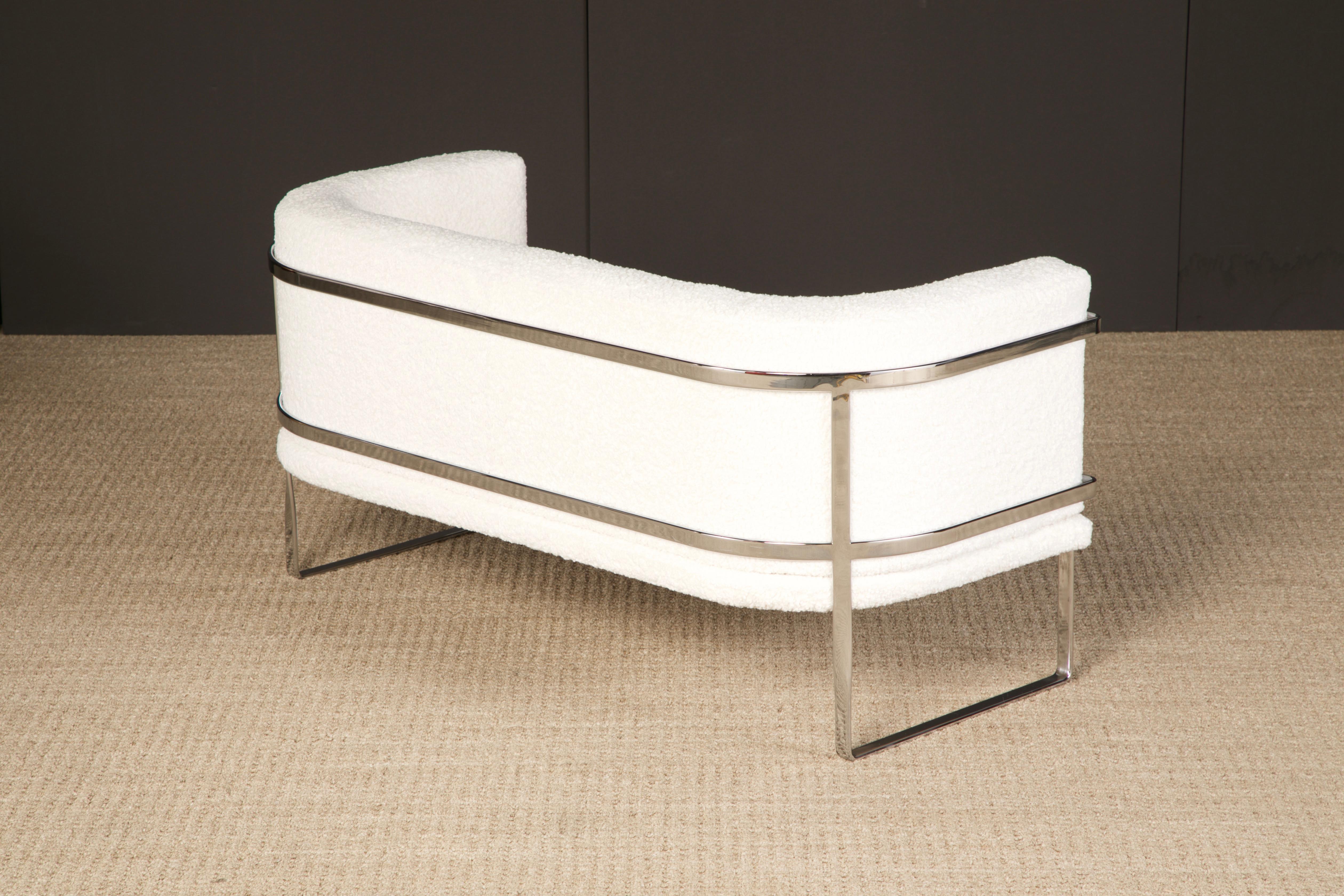 Late 20th Century Loveseat Sofa by Claudio Salocchi for Sormani Italy, c 1970, Signed For Sale