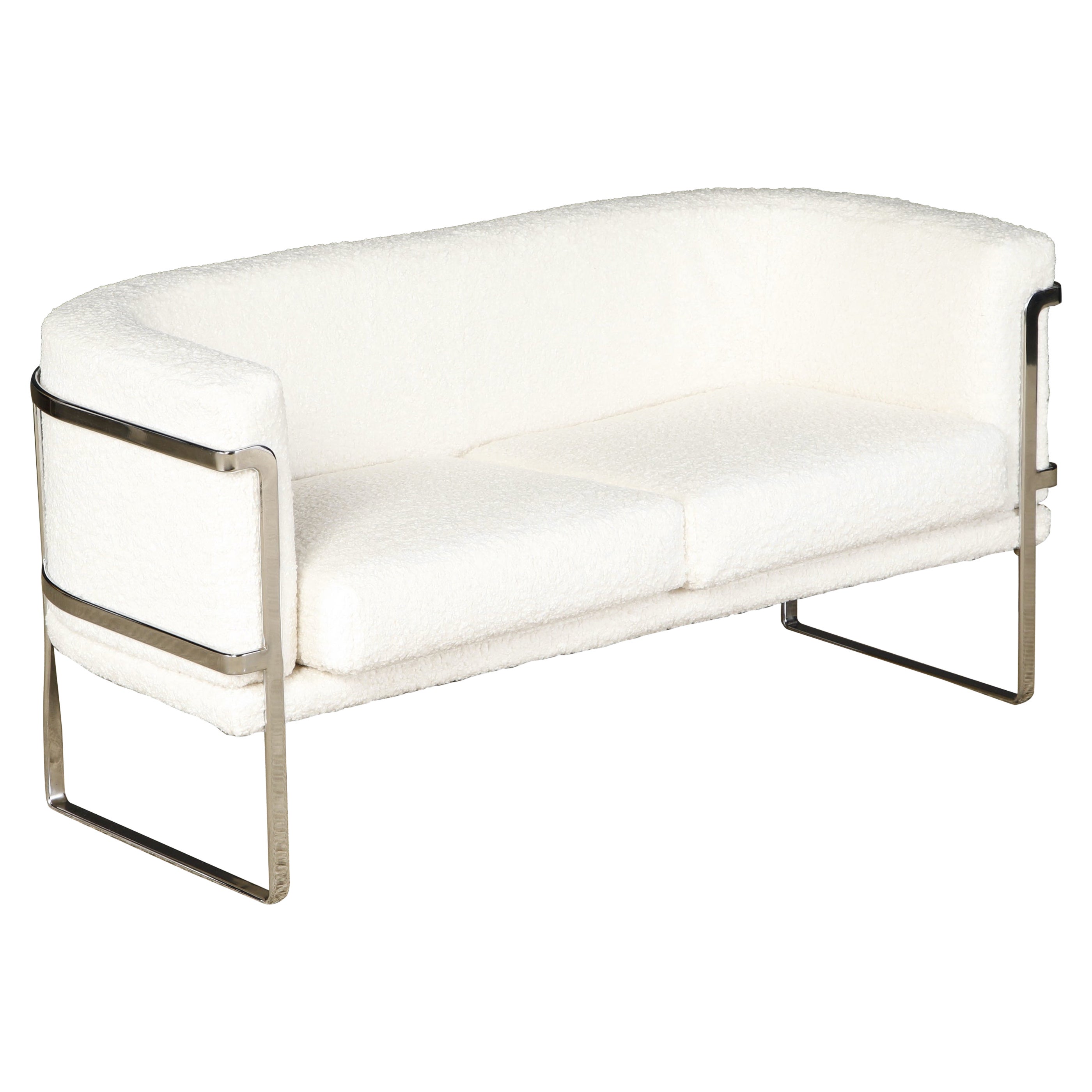 Loveseat Sofa by Claudio Salocchi for Sormani Italy, c 1970, Signed