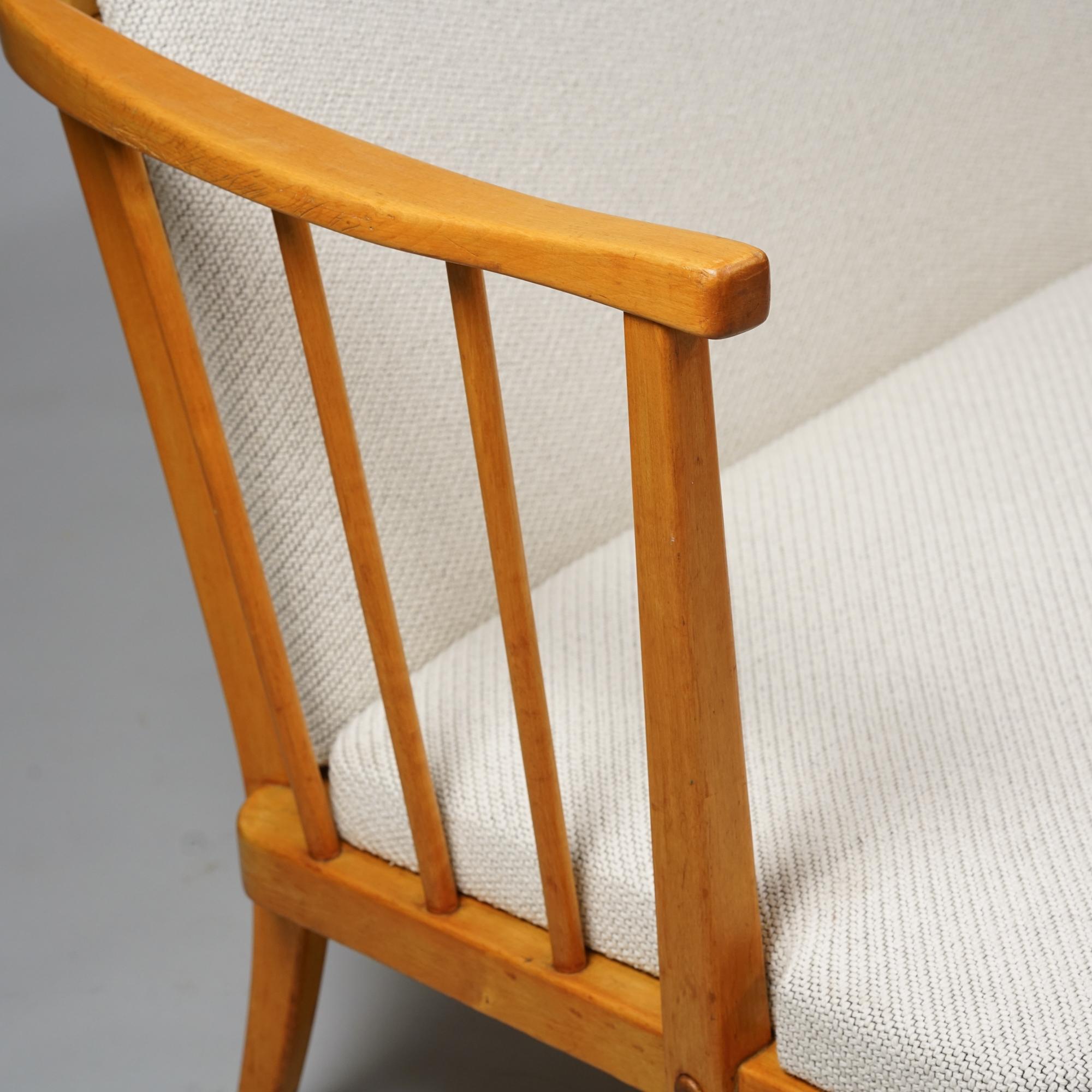 Loveseat Sofa, Werner West, Keravan Puusepät Oy, 1940er Jahre (Finnisch) im Angebot