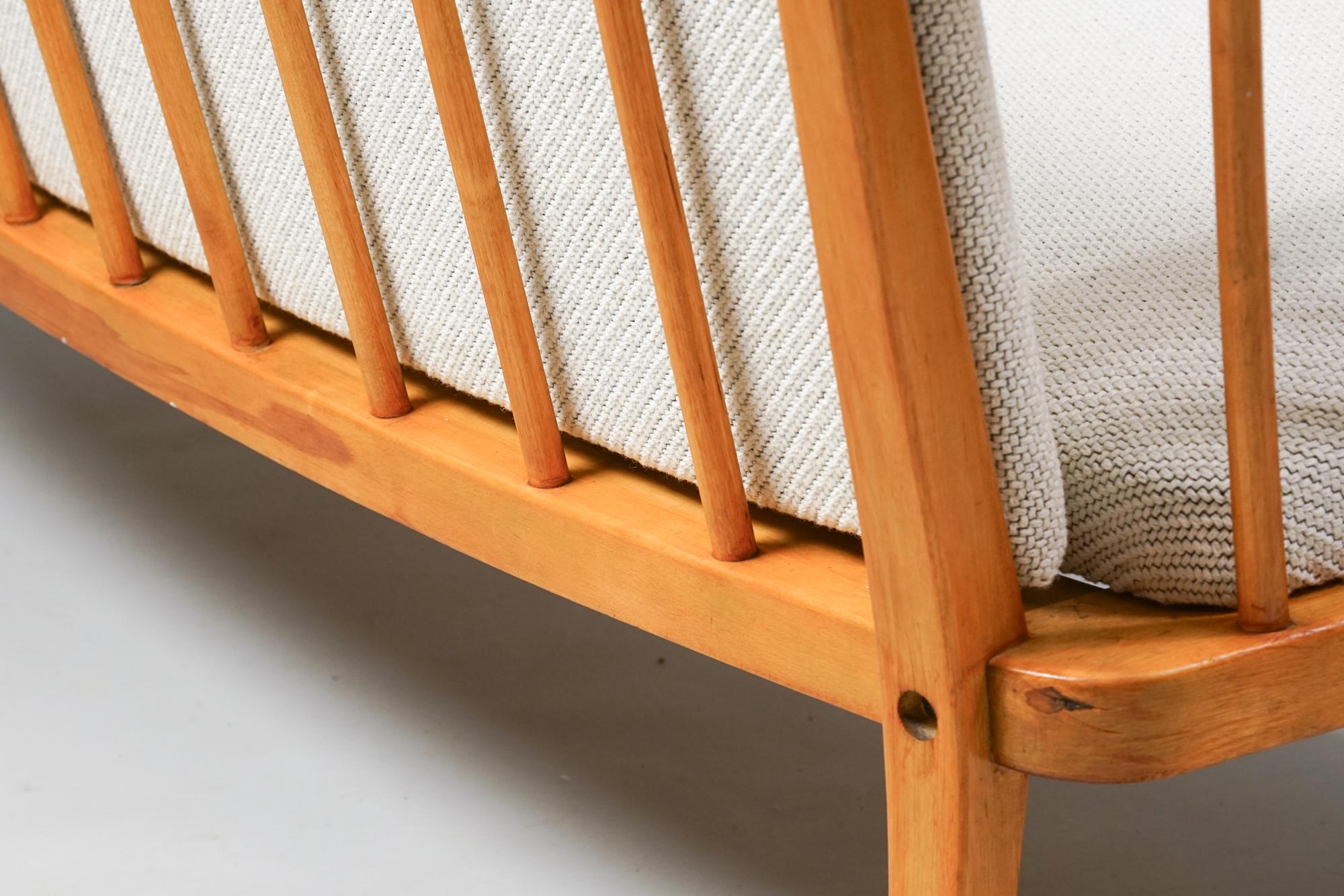 Loveseat Sofa, Werner West, Keravan Puusepät Oy, 1940er Jahre im Angebot 2