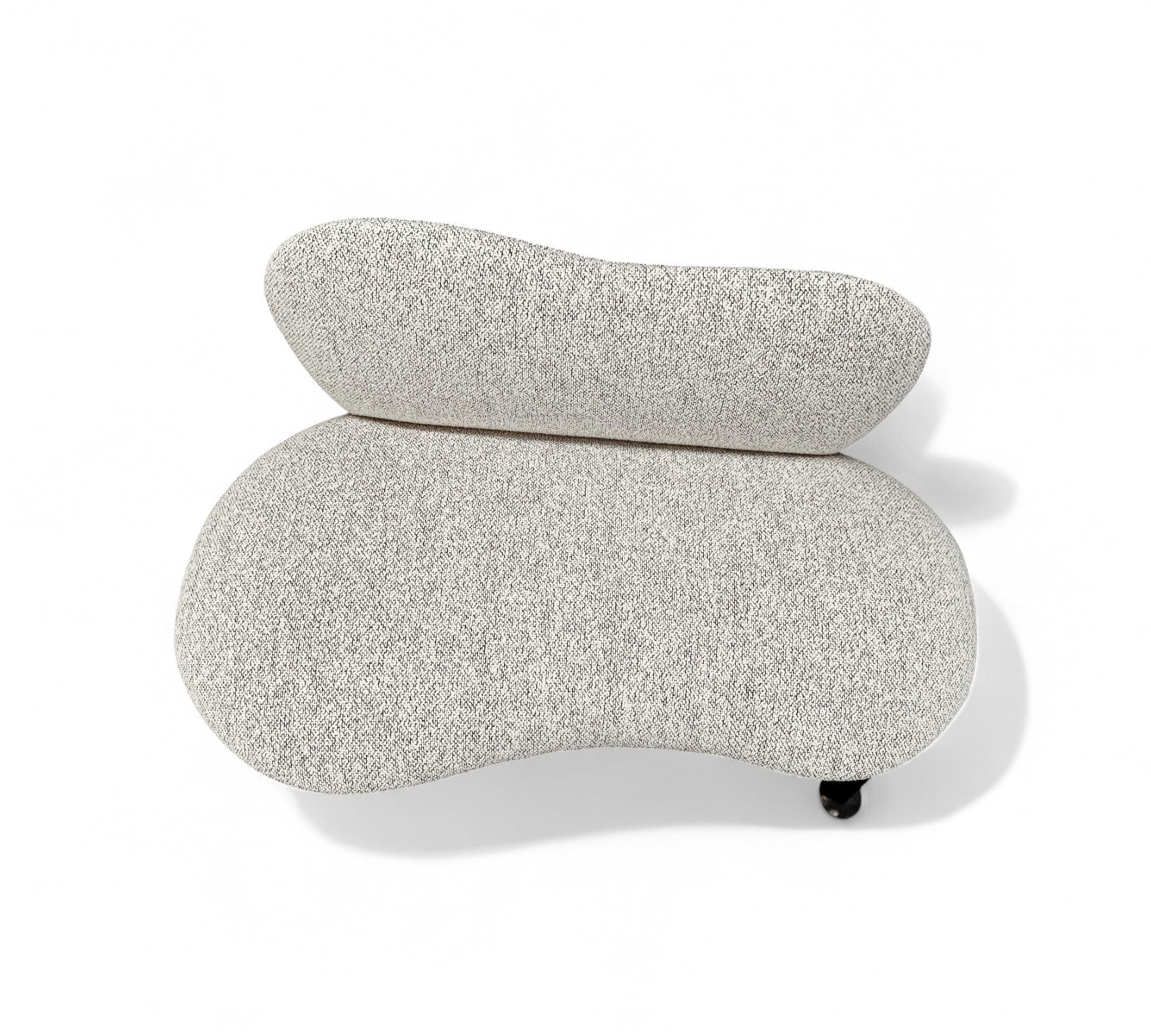 Loveseat con forma orgánica en hierro y boucle, Freijo Moveis, años 50 - Lote 671A en venta 4