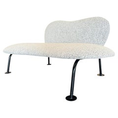 Loveseat with Organic Shape in Iron & Boucle, Freijo Moveis, 1950s - Lot 671A