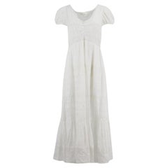 LoveShackFancy Broderie Anglaise Cotton Voile Maxi Dress Us 4 Uk 8