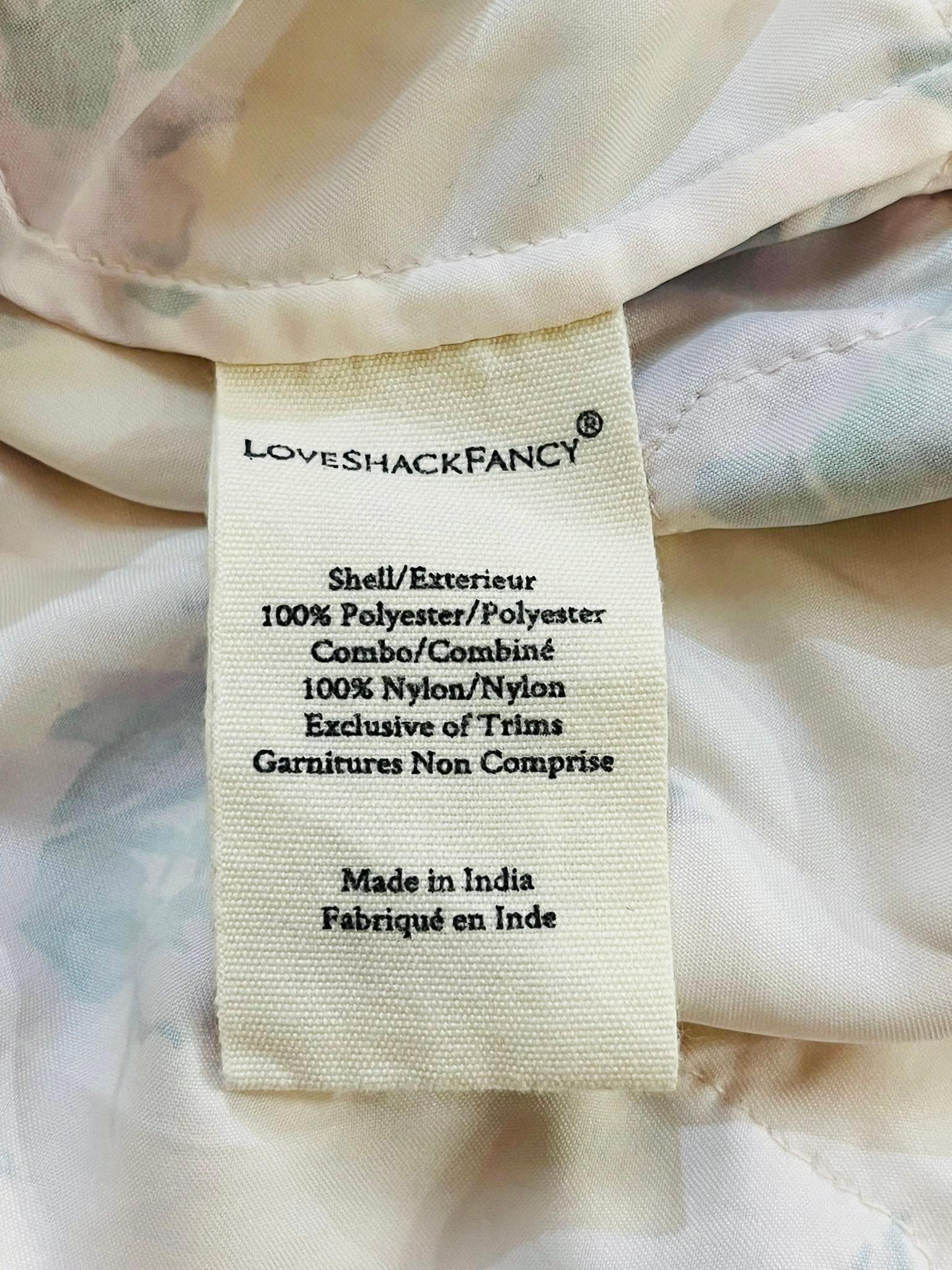 LoveShackFancy Lace Floral Crepe Dress For Sale 3