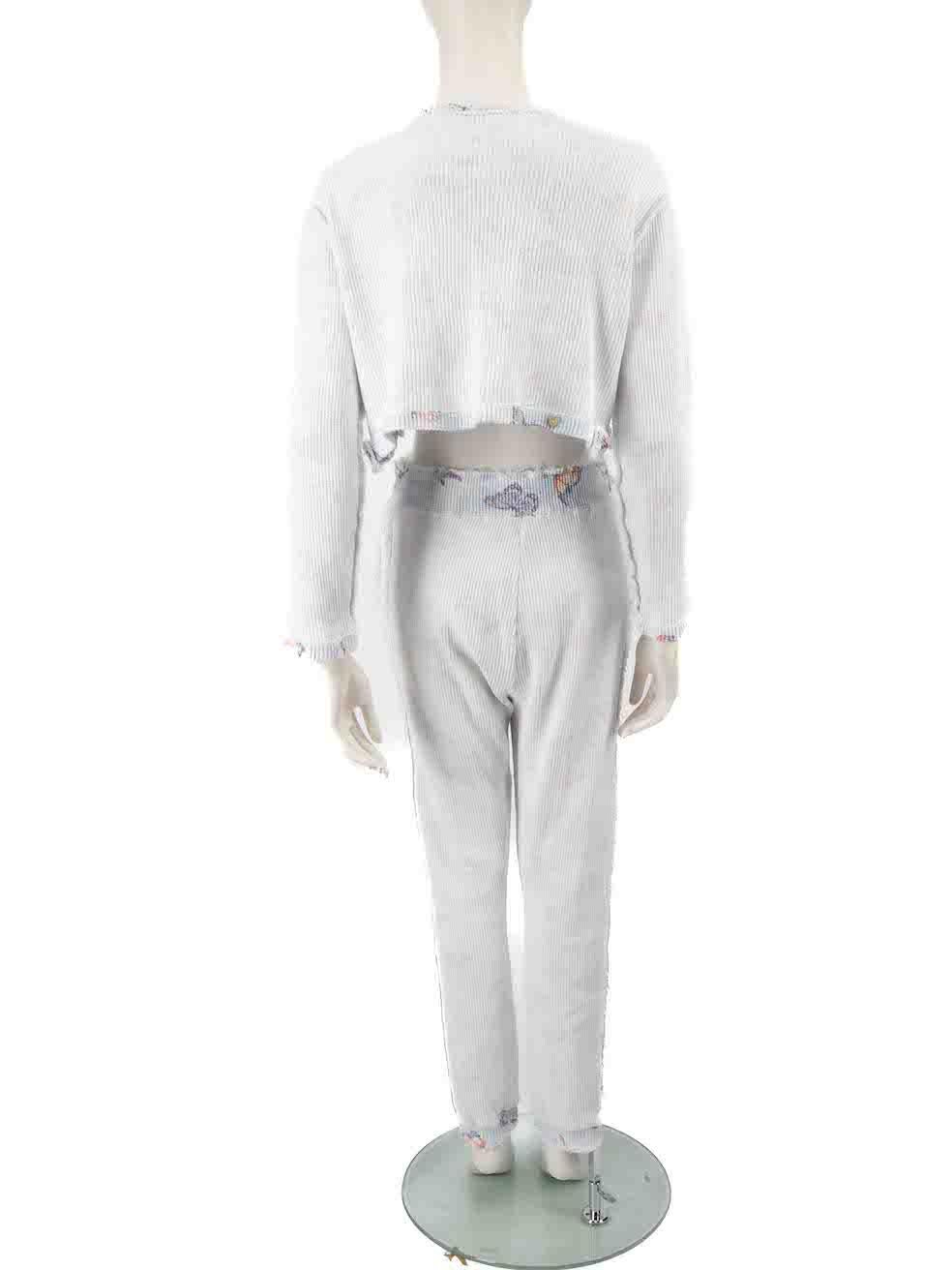 Gray LoveShackFancy Patterned Reversed Matching Set Size S For Sale