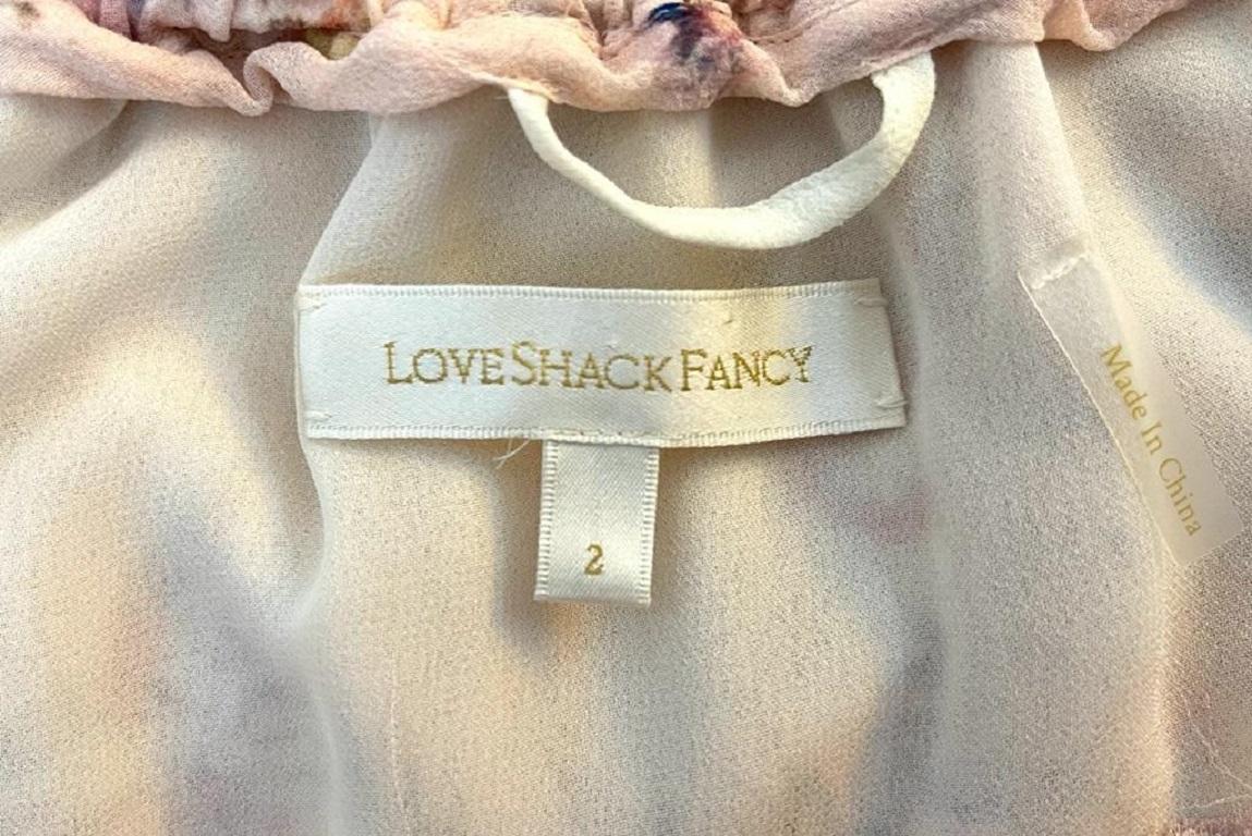 LoveShackFancy  Seiden-Georgette-Kleid Damen im Angebot