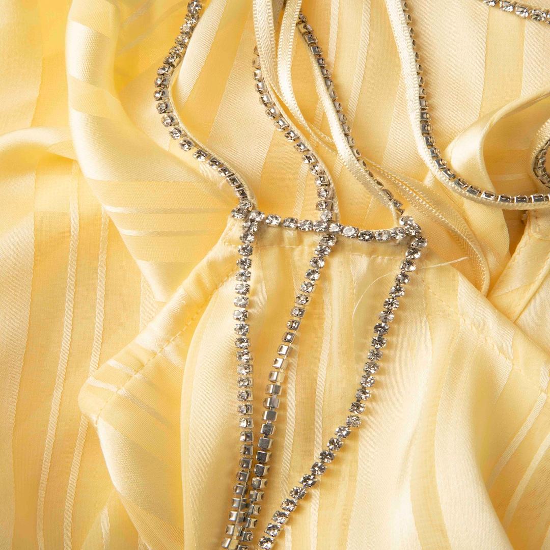 Beige LoveShackFancy Robe Darralis jaune doux Taille XXS