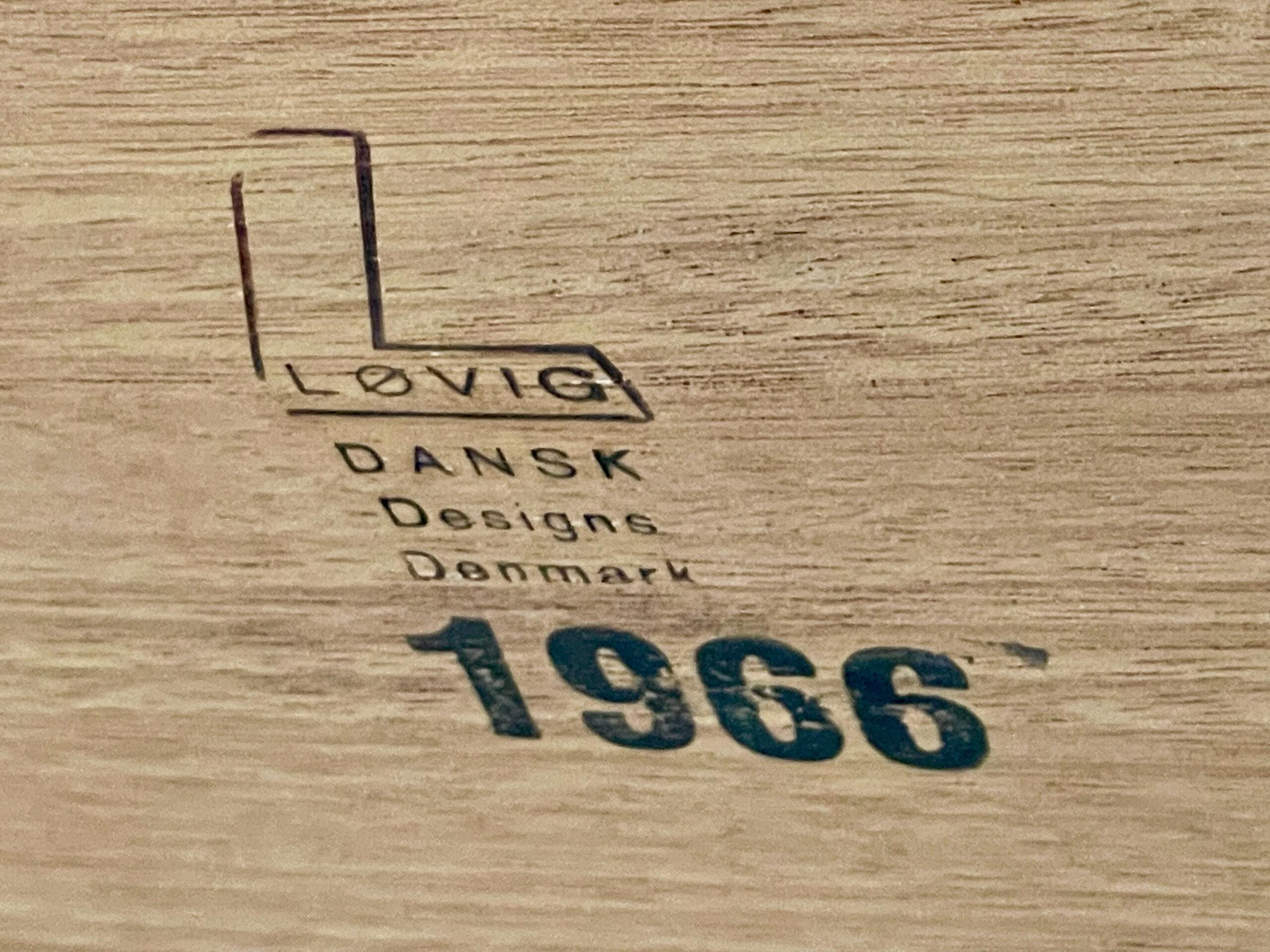 Lovig Danish Modern Teak Tambour Door Credenza Room-Divider 3