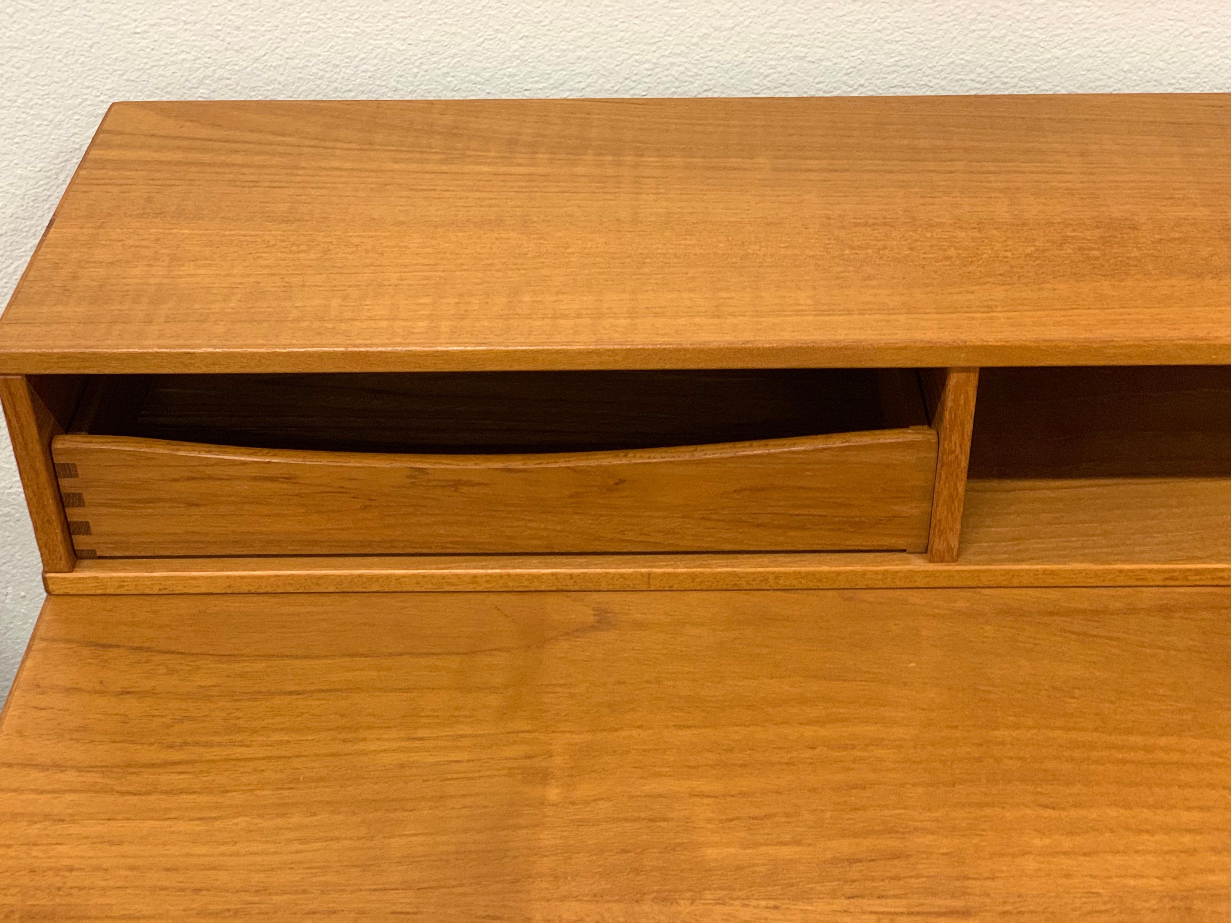 Lovig Danish Teak Desk by Lovig In Good Condition In Palm Springs, CA