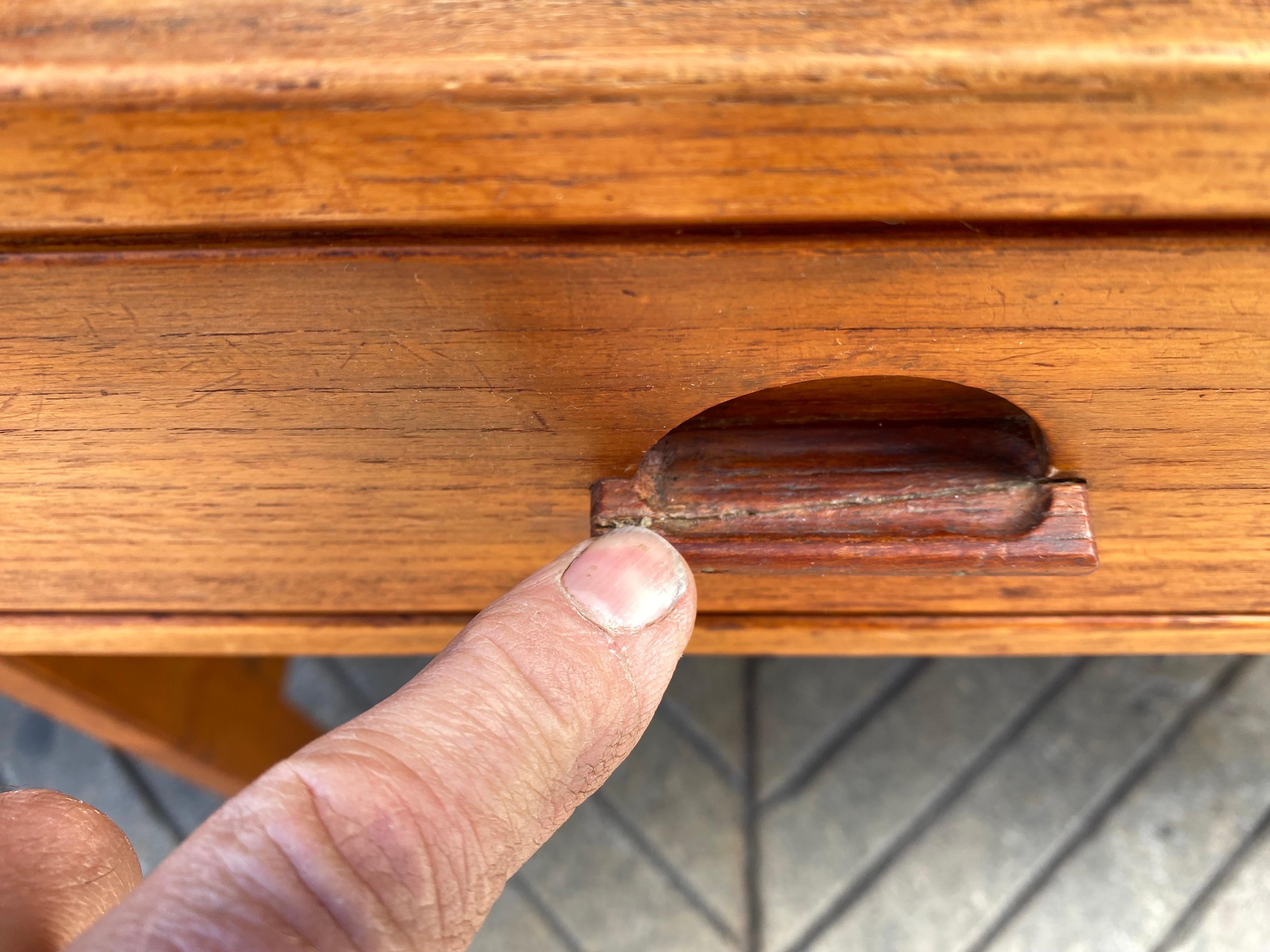 Brass Lovig Teak Danish Desk 