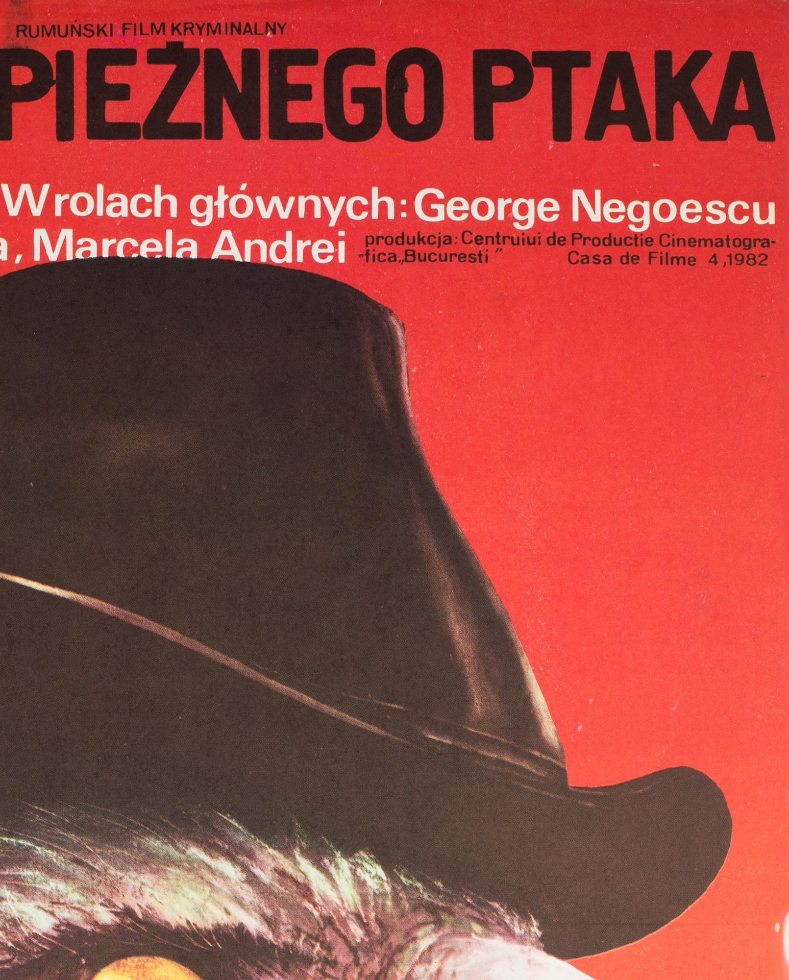 Lovind o Pasare de Prada 1984 Polish B1 Film Poster, Kalkus at 1stDibs