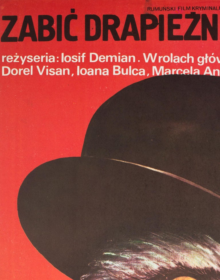 Lovind o Pasare de Prada 1984 Polish B1 Film Poster, Kalkus at 1stDibs
