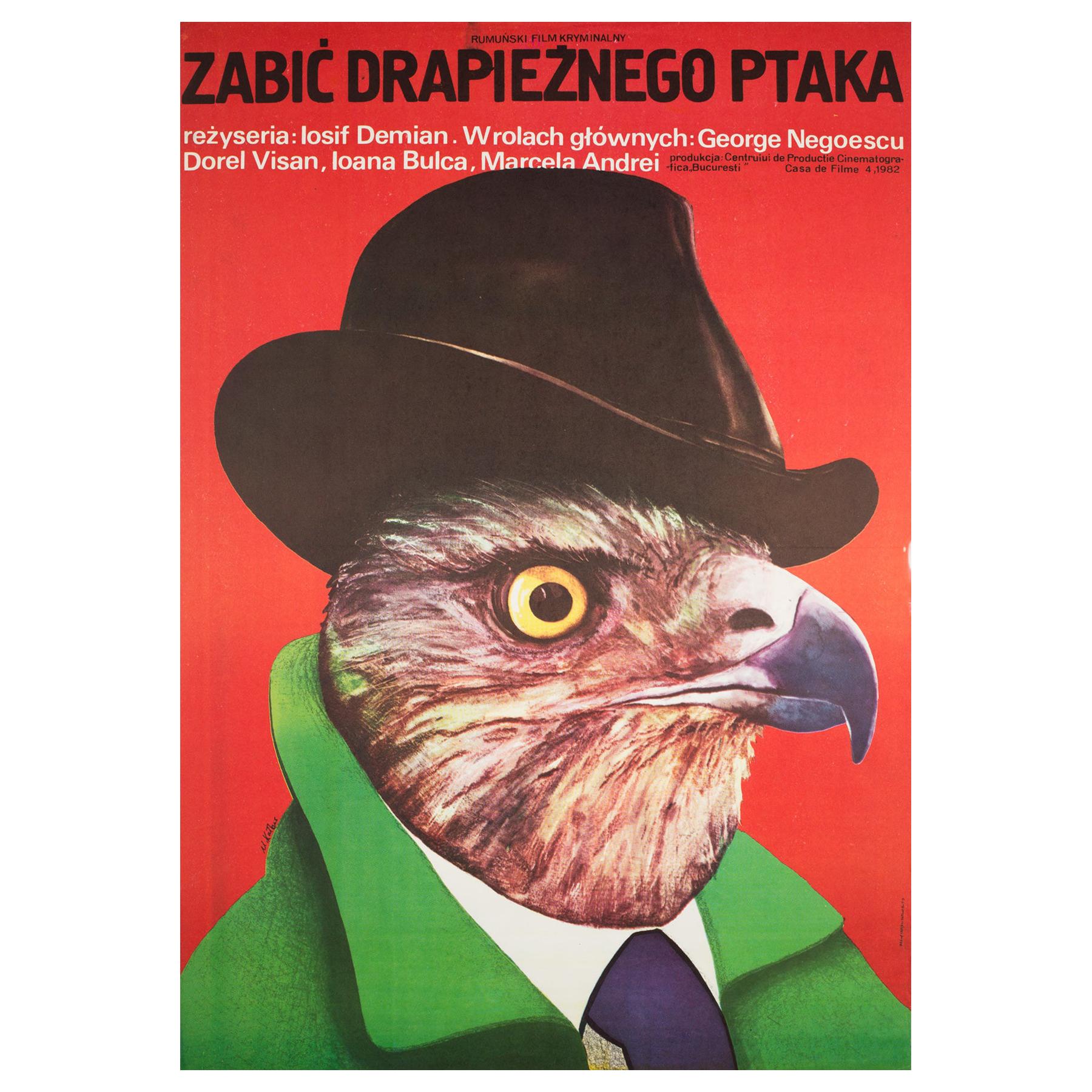 Lovind o Pasare de Prada 1984 Polish B1 Film Poster, Kalkus