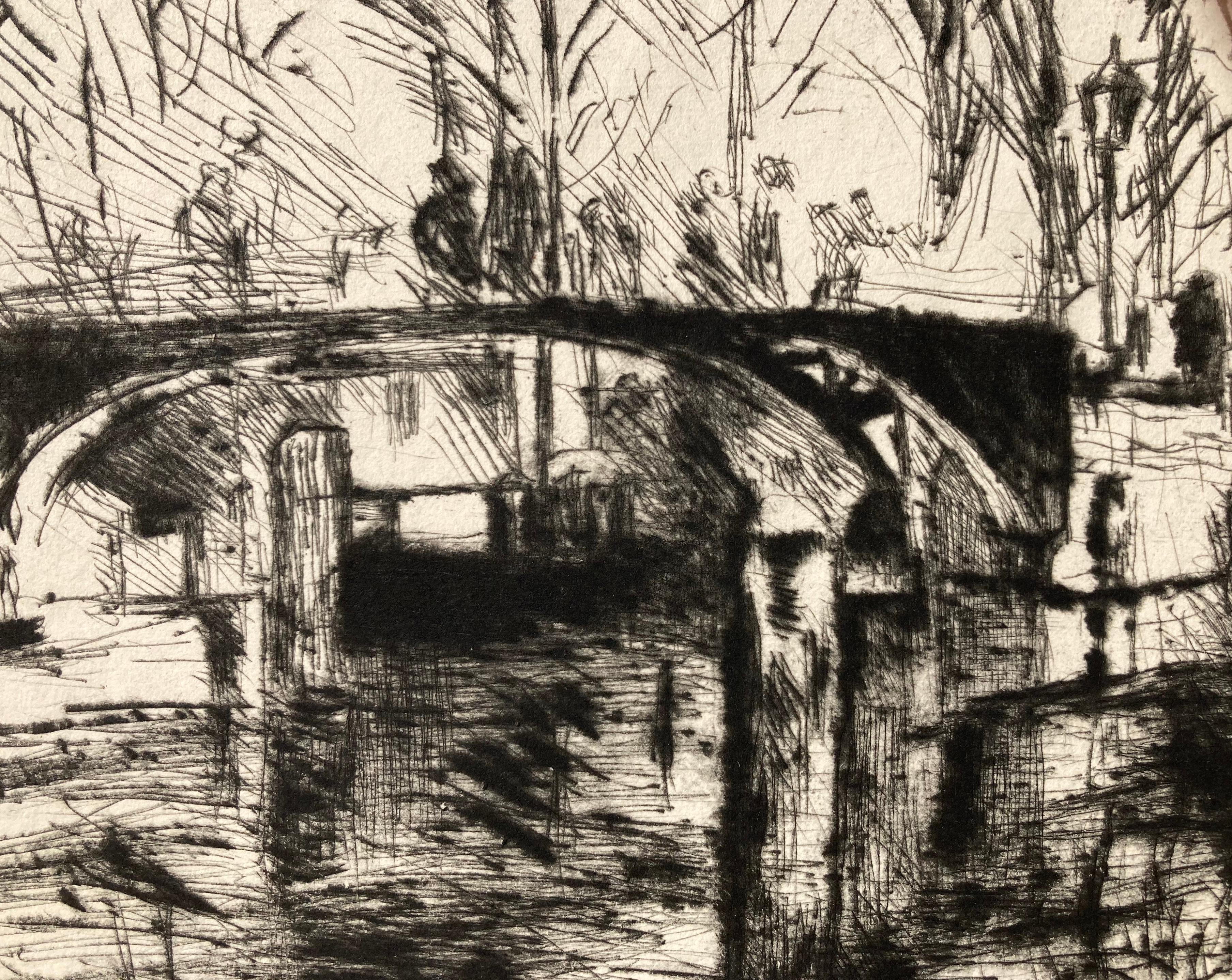 LOVIS CORINTH (1858-1925)

AUS DEM TIERGARTEN 1920 (Schwartz 397)
Drypoint, signed and numbered 47/50. BEAUTIFUL IMPRESSION with RICH DRYPOINT.  Plate 9 ½ x 12 ½ inches. Full margins with deckle edges, sheet 11 ¼ x 13 ¾ inches.. Printed by E. A.