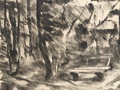 BANK IM WALDE II,  Bench in a Landscape