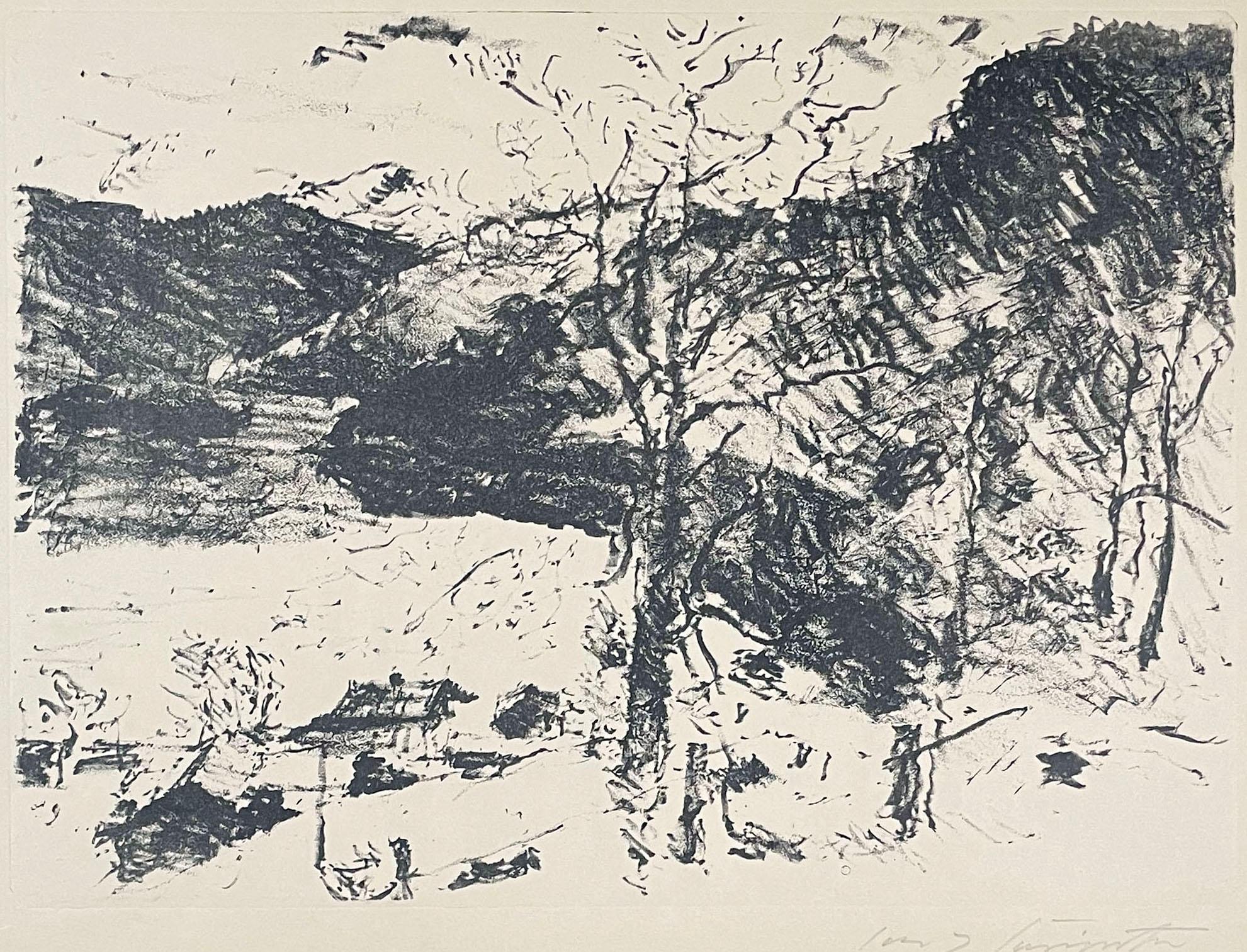 Landscape Print Lovis Corinth - Berg See ( lac de montagne)
