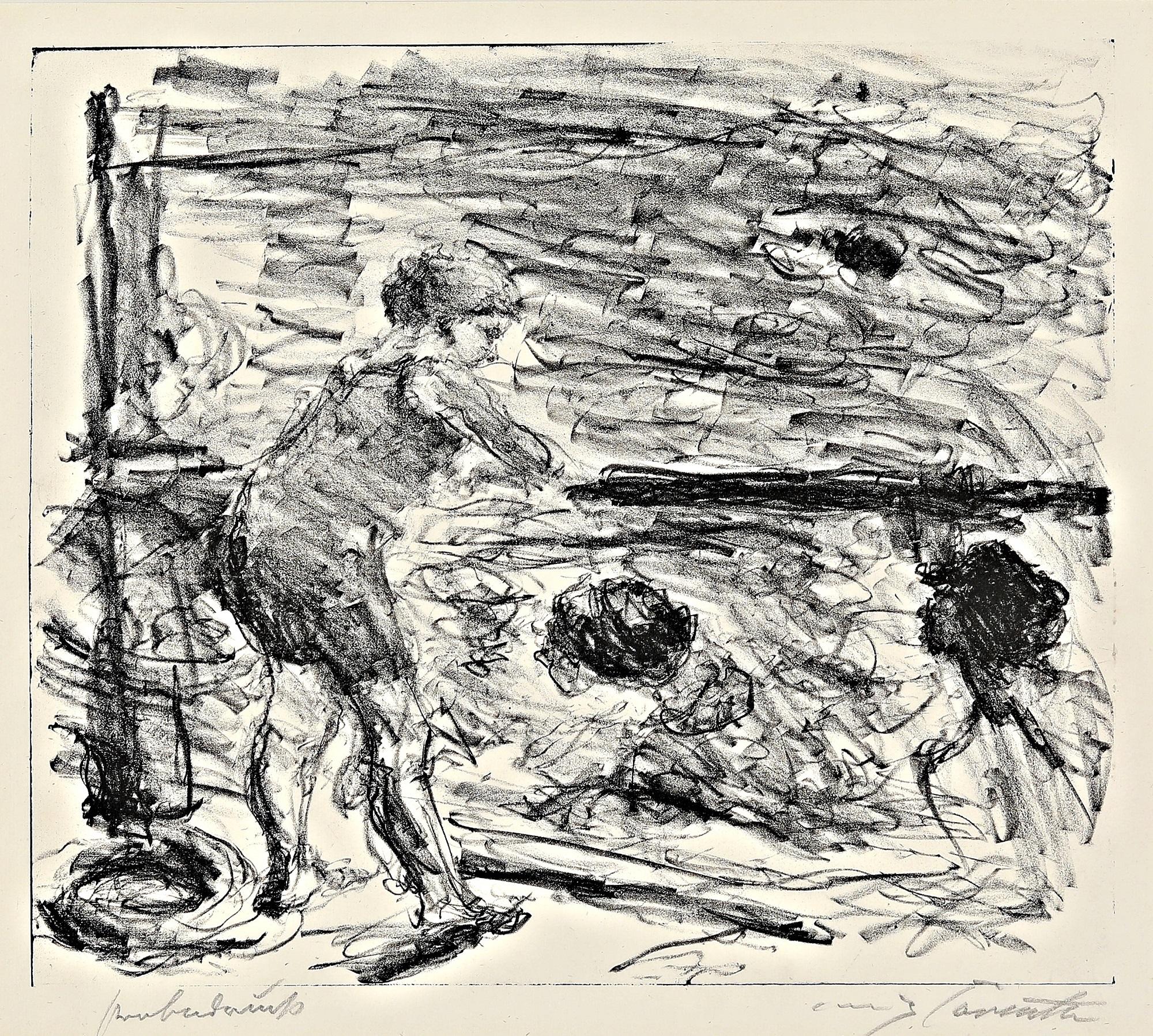 Lovis Corinth, Badeanstalt 1920, Lithograph, Hand-Signed , German Impressionist For Sale 2