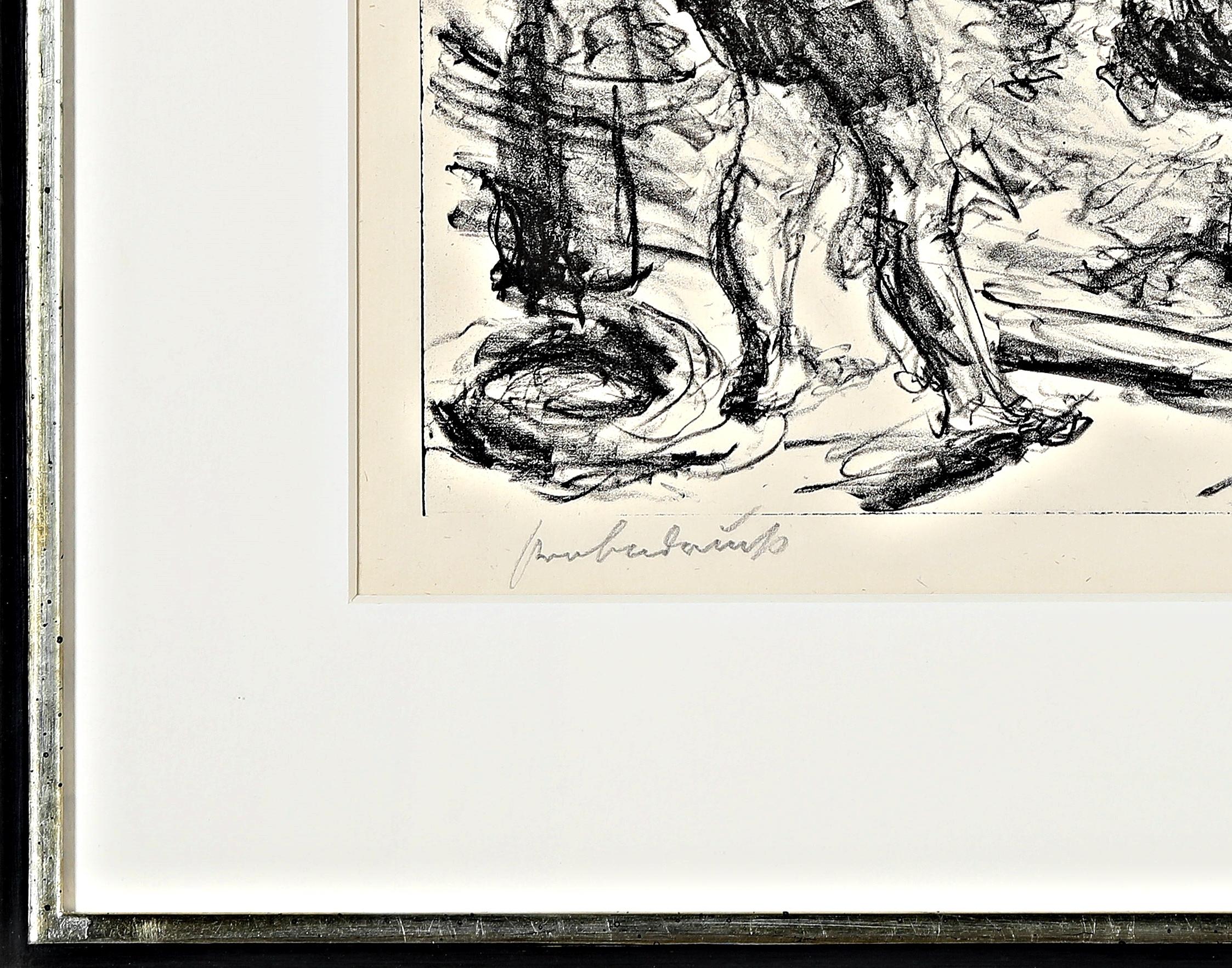 Lovis Corinth, Badeanstalt 1920, Lithograph, Hand-Signed , German Impressionist For Sale 5