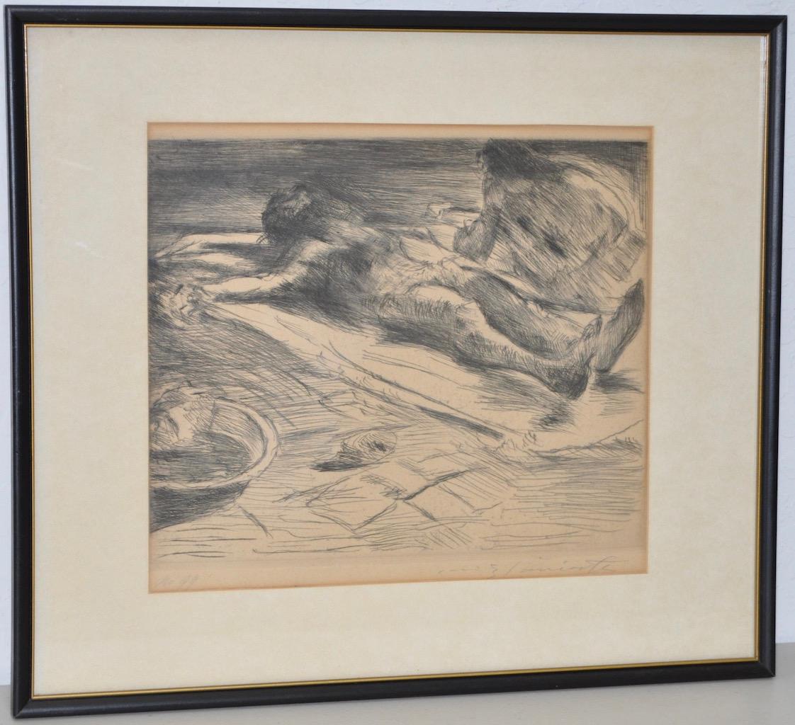 Lovis Corinth (Allemand, 1859-1925) Gravure rare vers 1920

Belle gravure de l'artiste expressionniste allemand Lovis Corinth.

Cette image saisissante a une grande profondeur et des lignes audacieuses. Cette impression profonde est signée au crayon