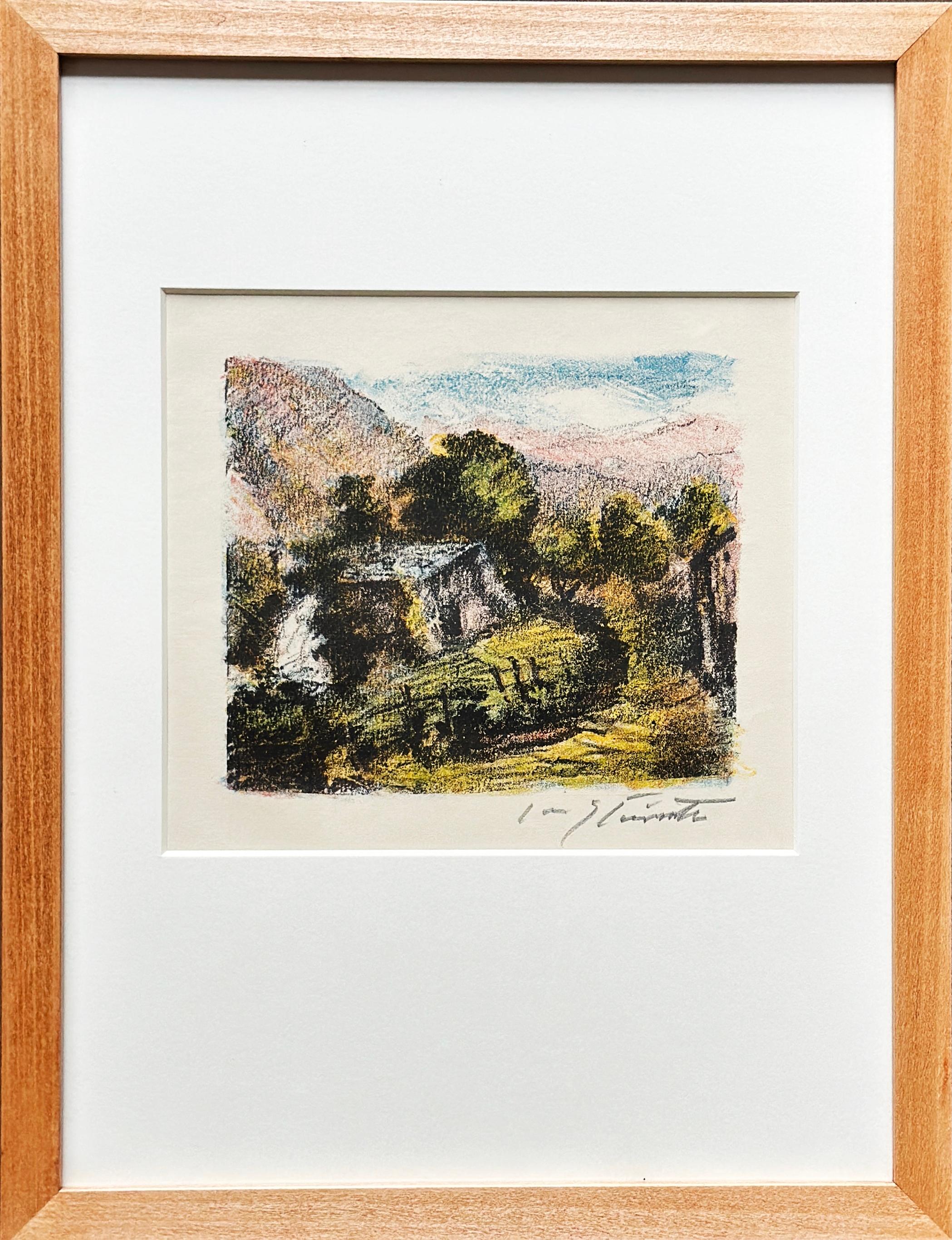 Lovis Corinth "Alphütte 1923" Color Lithograph, German Impressionist, Signed