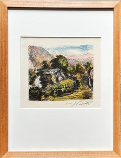 Lovis Corinth "Alphütte 1923" Color Lithograph, German Impressionist, Signed