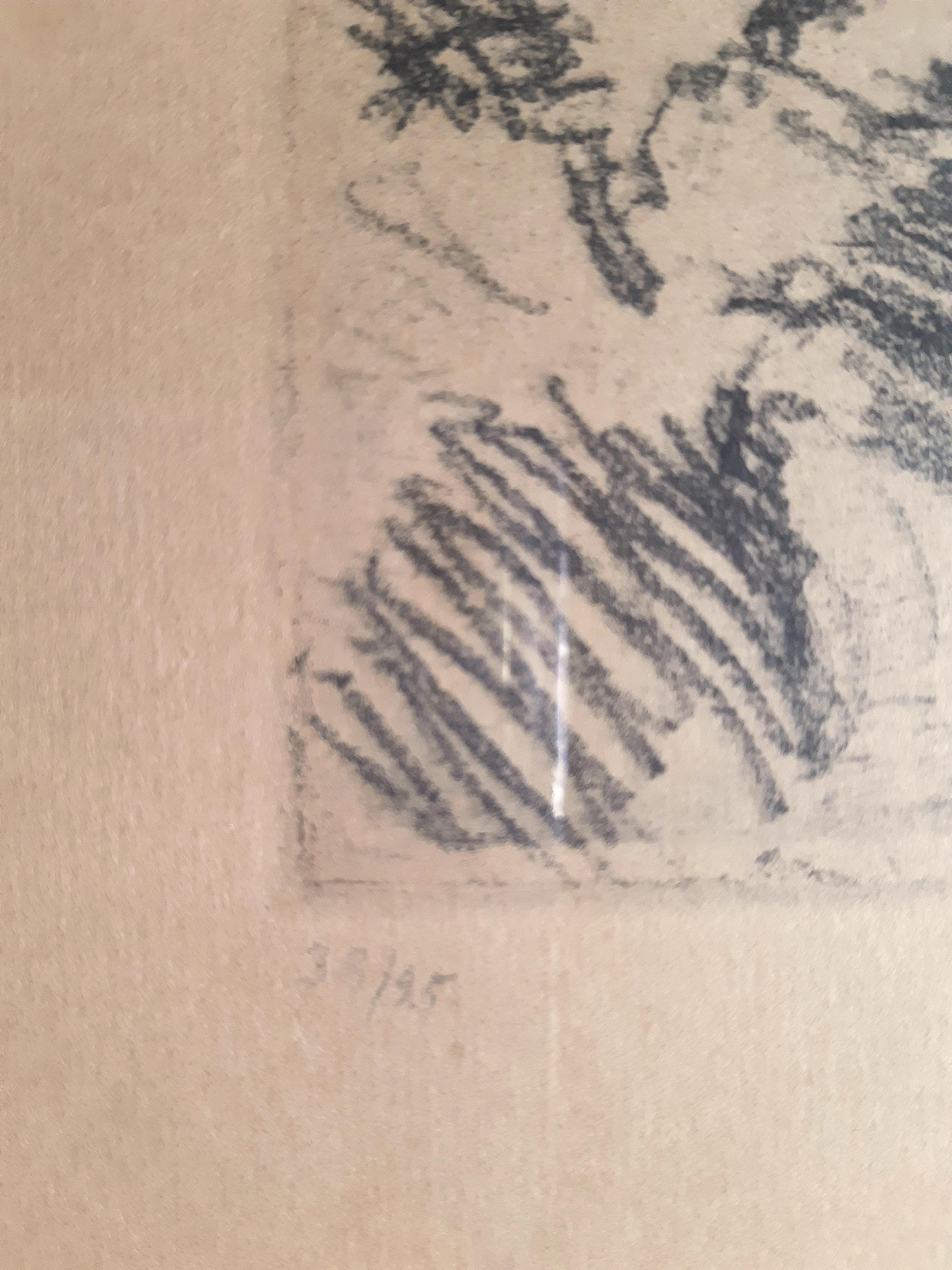 Tod und Jungling - Lithographie de L. Corinth - 1921 - Beige Figurative Print par Lovis Corinth